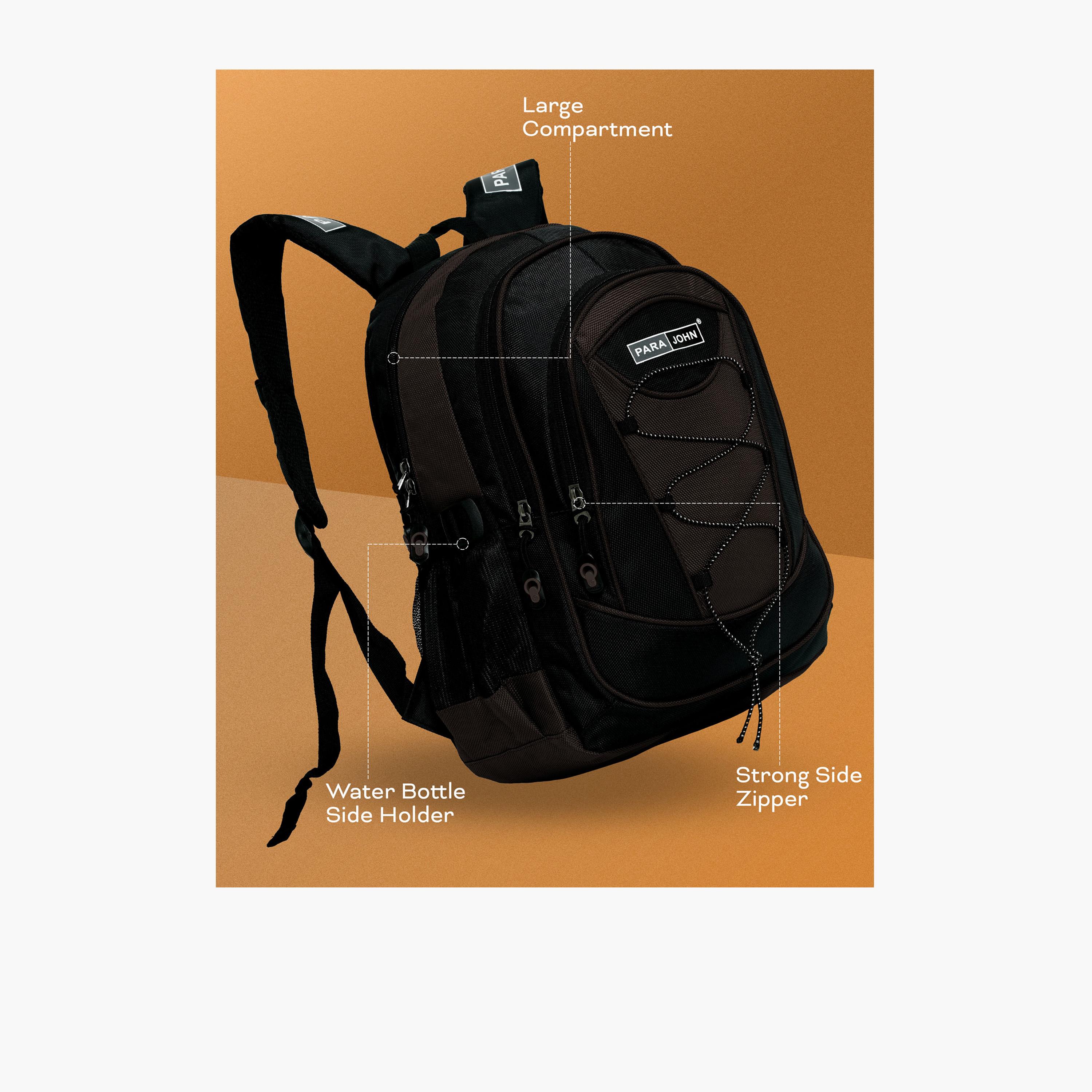 Para John 51 L | 24 Inches Backpack, Polyester, Adjustable Strap | PJSB6008A24BROWN-school-bagsandbackpacks-backpacks-image-4