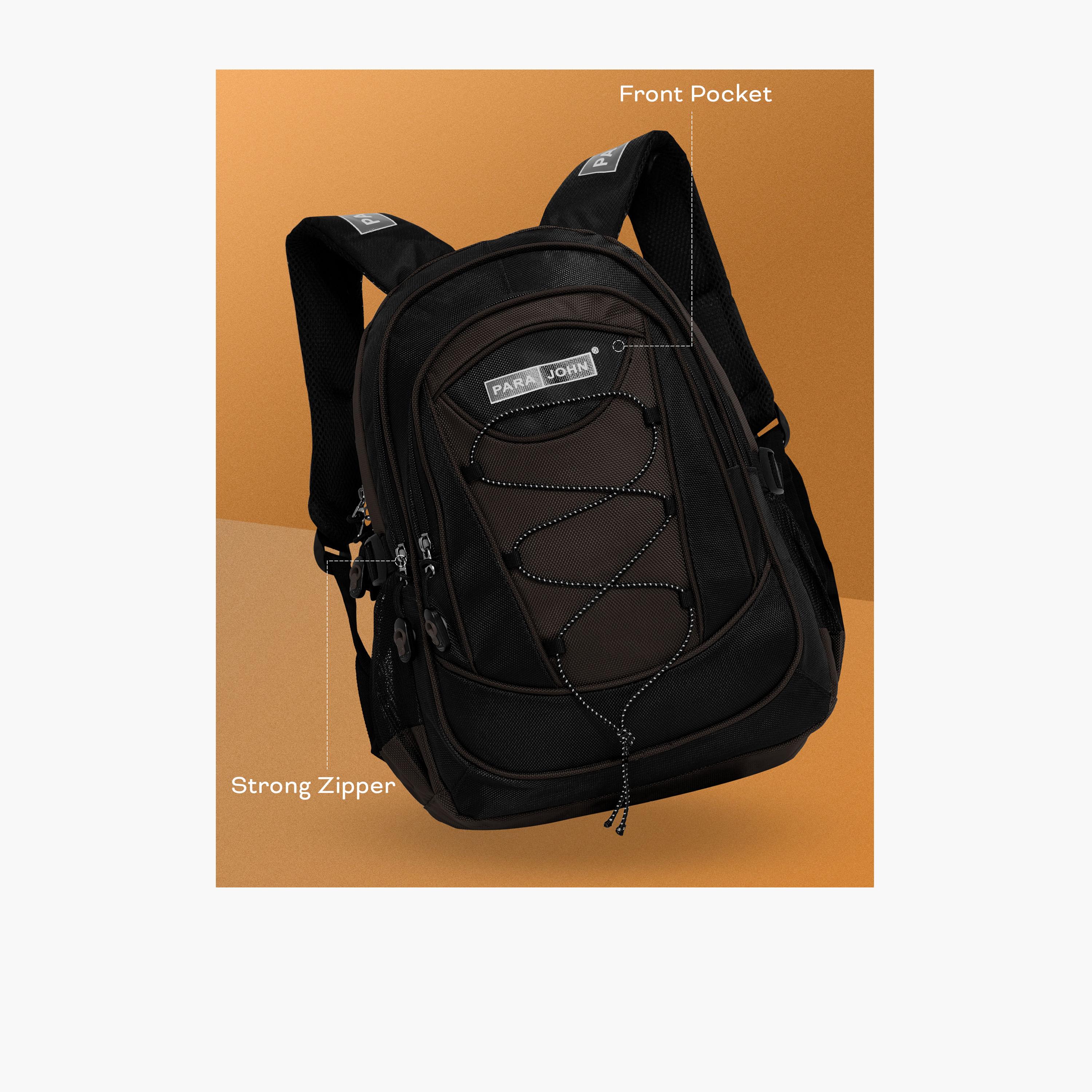 Para John 51 L | 24 Inches Backpack, Polyester, Adjustable Strap | PJSB6008A24BROWN-school-bagsandbackpacks-backpacks-image-5