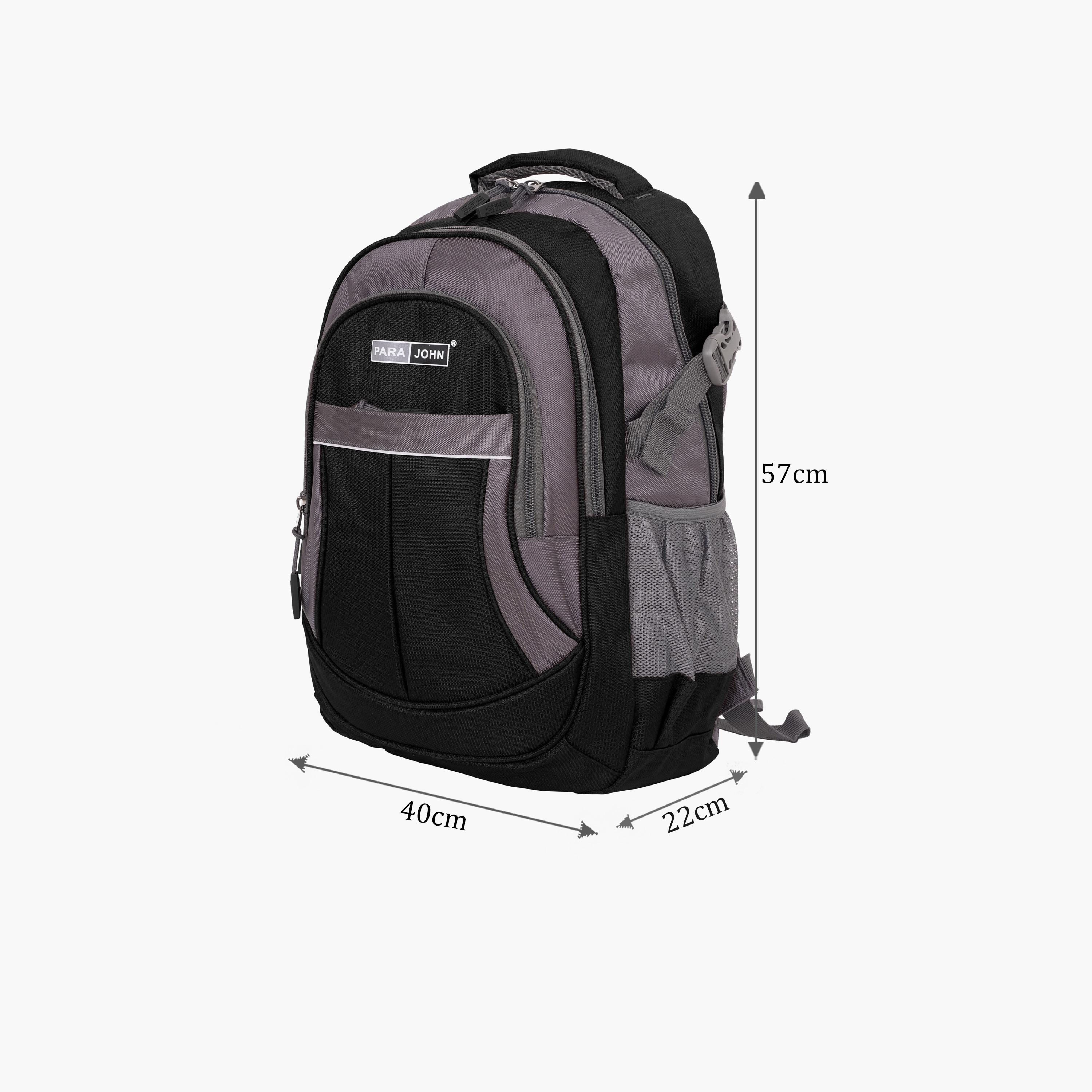 Para John 51 L | 24 Inches Backpack, Polyester, Adjustable Strap | PJSB6010A24black-school-bagsandbackpacks-backpacks-image-2
