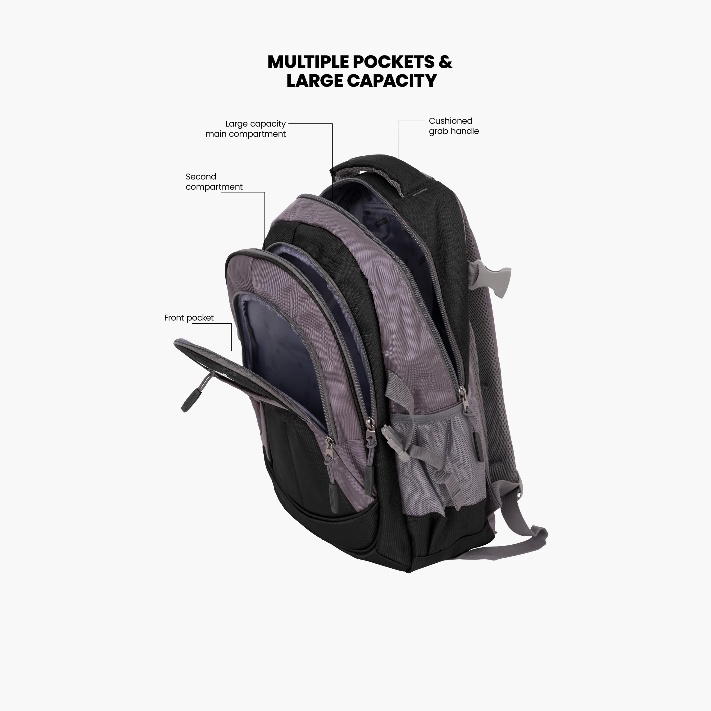Para John 51 L | 24 Inches Backpack, Polyester, Adjustable Strap | PJSB6010A24black-school-bagsandbackpacks-backpacks-image-3