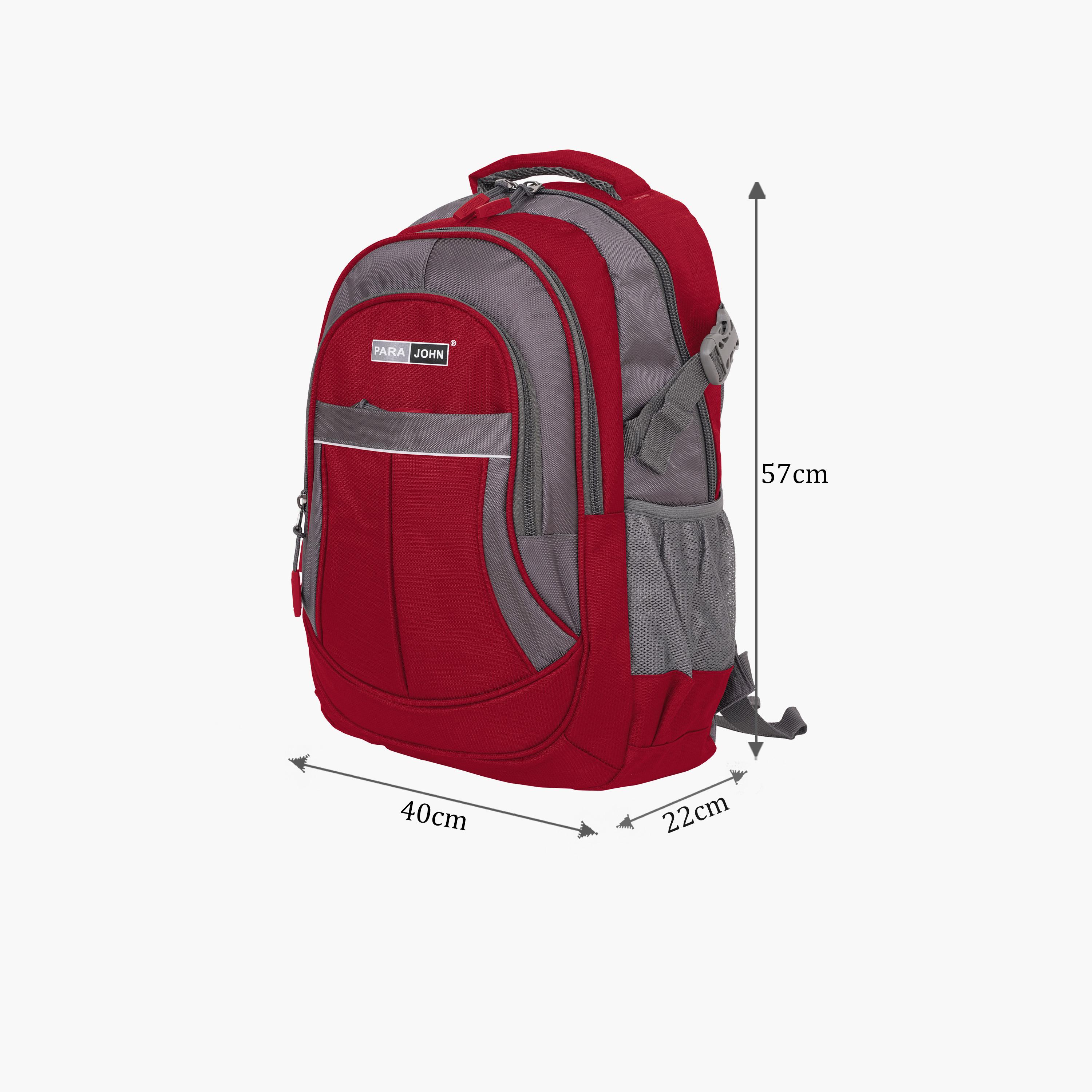 Para John 51 L | 24 Inches Backpack, Polyester, Adjustable Strap | PJSB6010A24red-school-bagsandbackpacks-backpacks-image-2