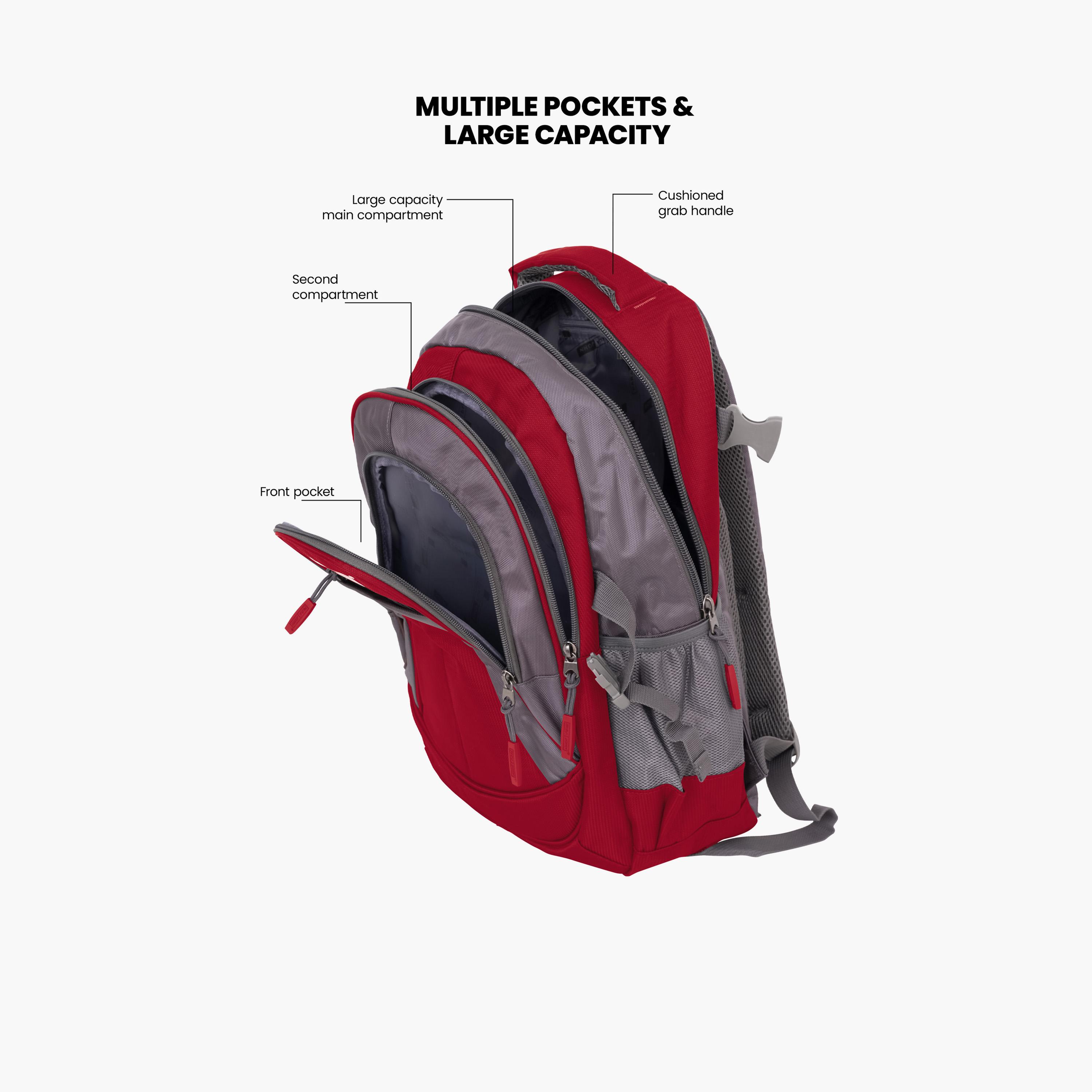 Para John 51 L | 24 Inches Backpack, Polyester, Adjustable Strap | PJSB6010A24red-school-bagsandbackpacks-backpacks-image-5