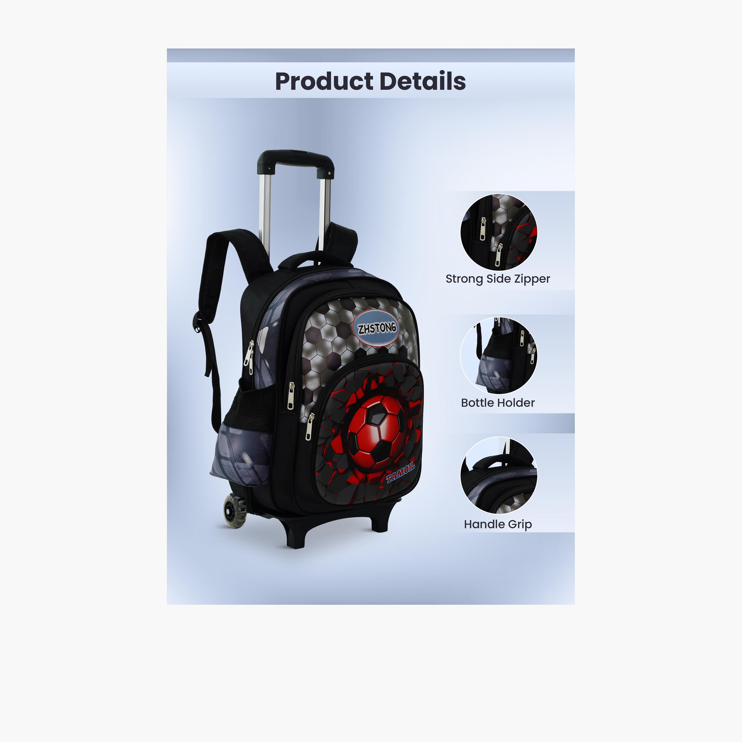 بارا جون - طقم شنطة ظهر بوليستر 19 لتر | 16 إنش حزام قابل للتعديل | PJSB6078-school-bagsandbackpacks-sets-image-5