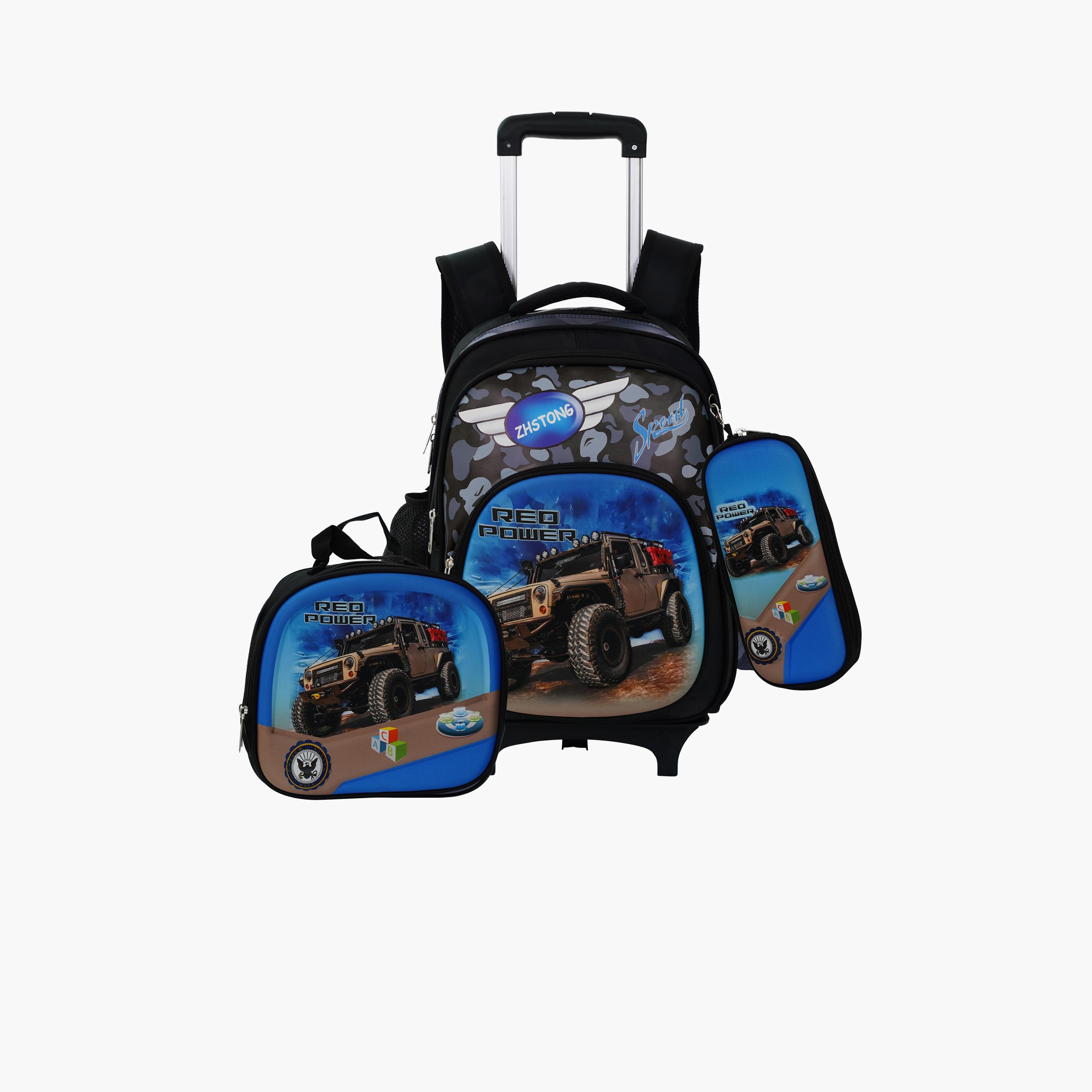 بارا جون - طقم شنطة ظهر بوليستر 19 لتر | 16 إنش حزام قابل للتعديل | PJSB6078-school-bagsandbackpacks-sets-image-6