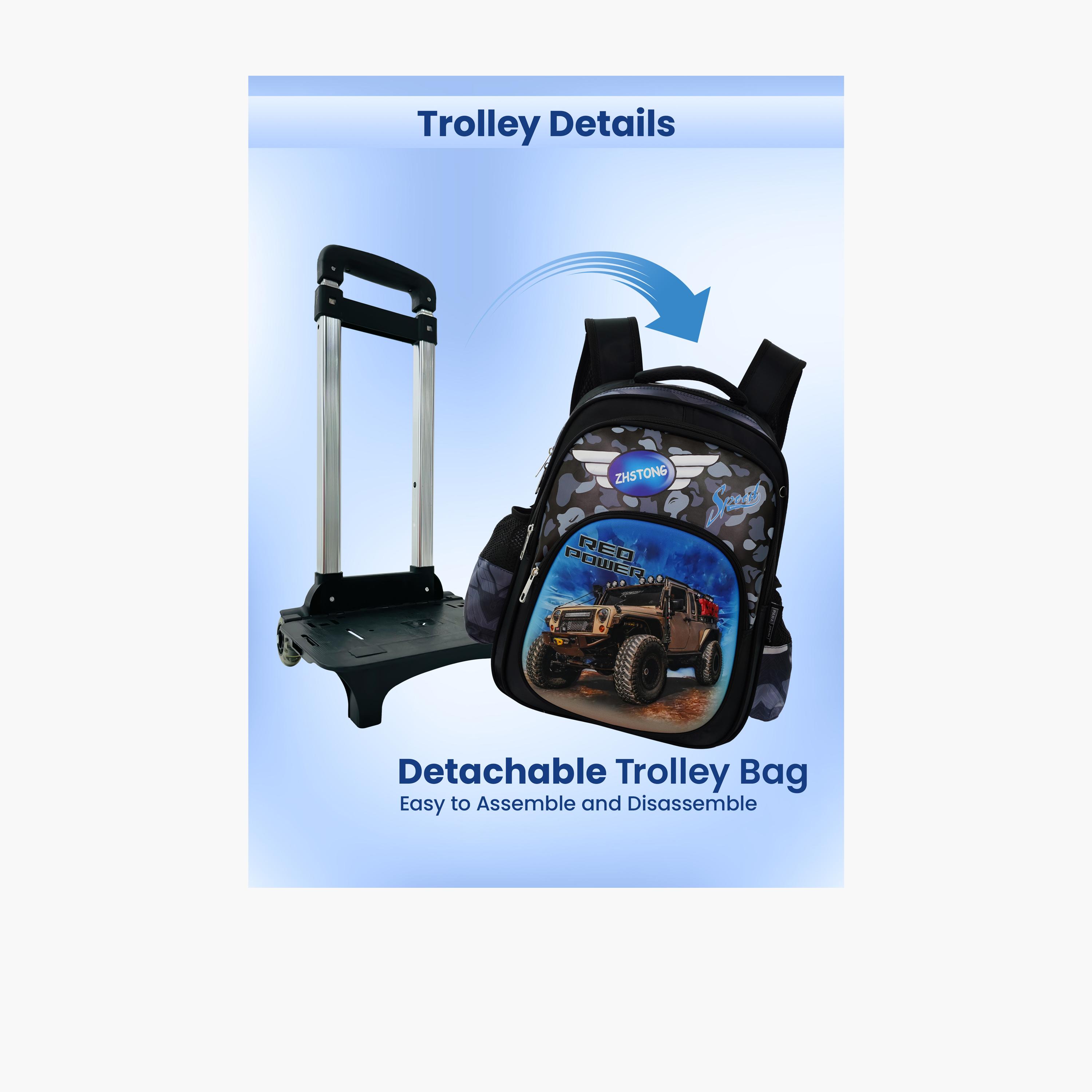 بارا جون - طقم شنطة ظهر بوليستر 19 لتر | 16 إنش حزام قابل للتعديل | PJSB6078-school-bagsandbackpacks-sets-image-10