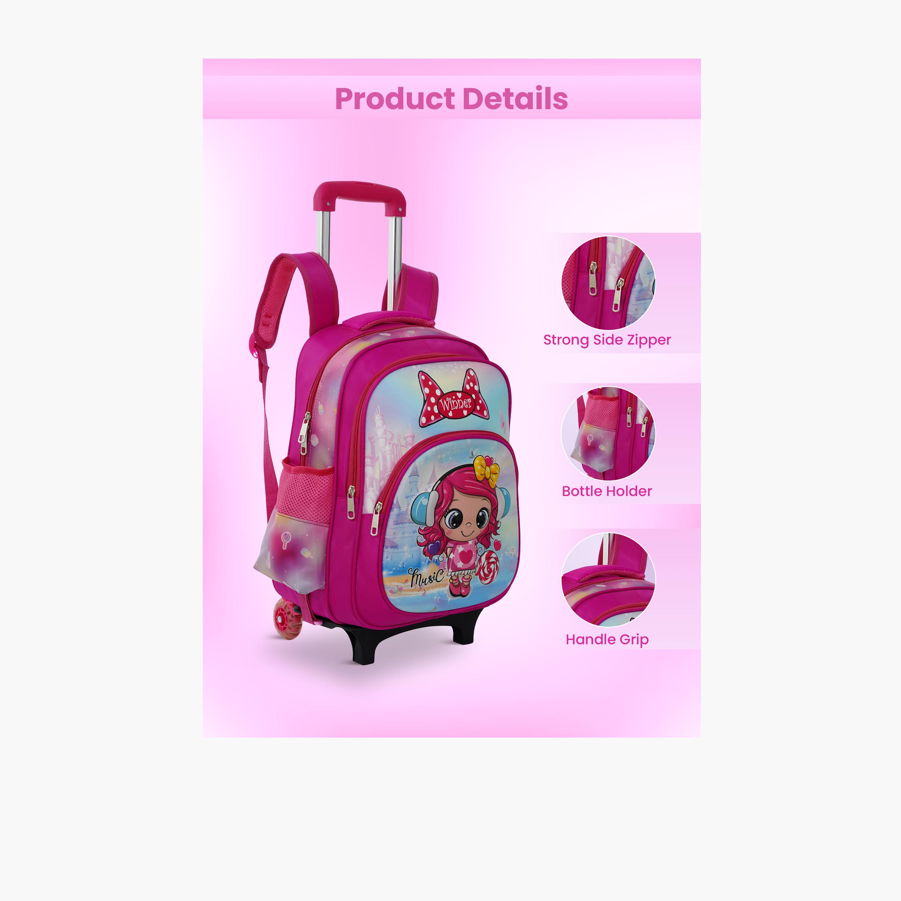 بارا جون - طقم شنطة ظهر بوليستر 19 لتر | 16 إنش حزام قابل للتعديل | PJSB6078-school-bagsandbackpacks-sets-image-12