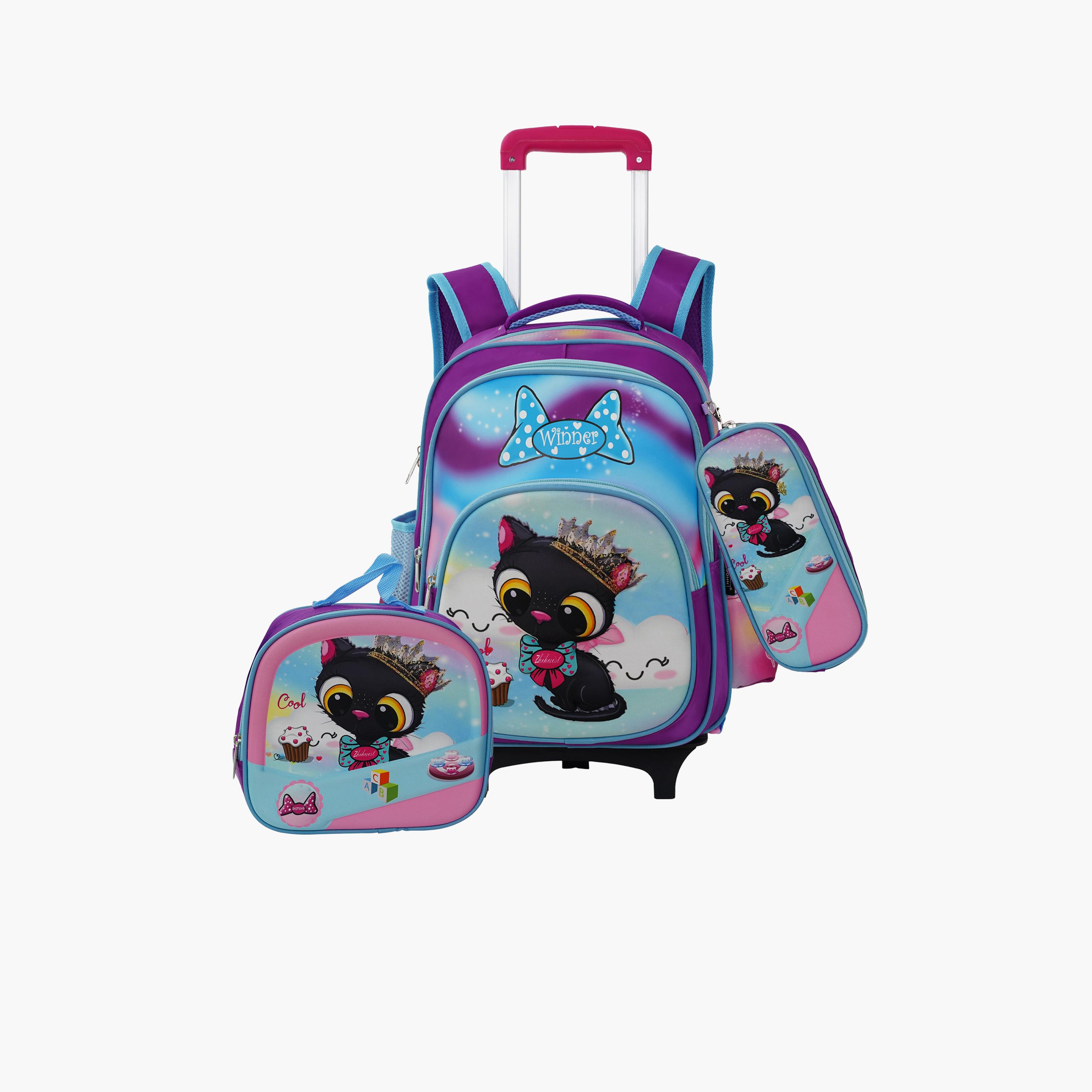 بارا جون - طقم شنطة ظهر بوليستر 19 لتر | 16 إنش حزام قابل للتعديل | PJSB6078-school-bagsandbackpacks-sets-image-16