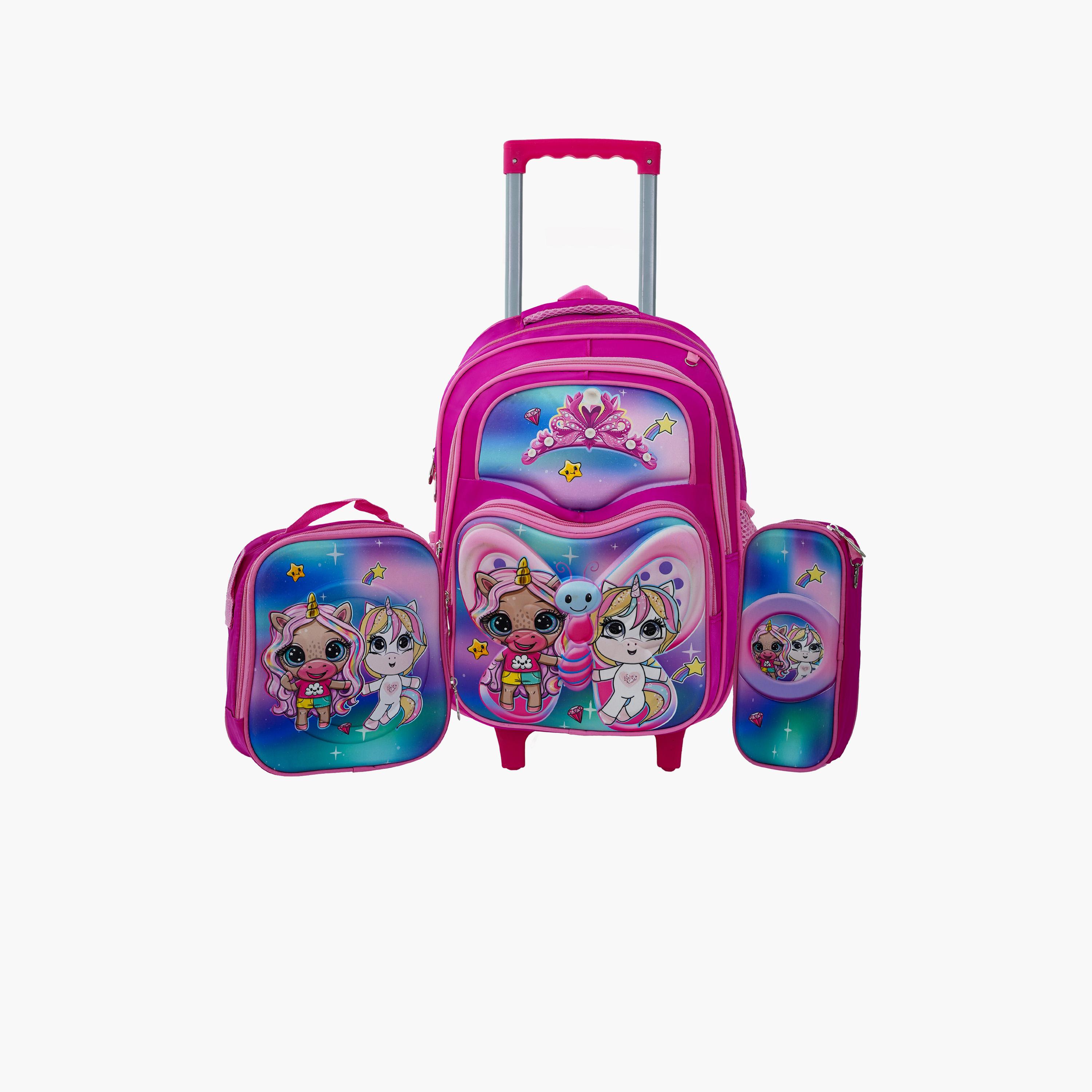 بارا جون - طقم شنطة ظهر بوليستر 19 لتر | 16 إنش حزام قابل للتعديل | PJSB6079-school-bagsandbackpacks-sets-image-6