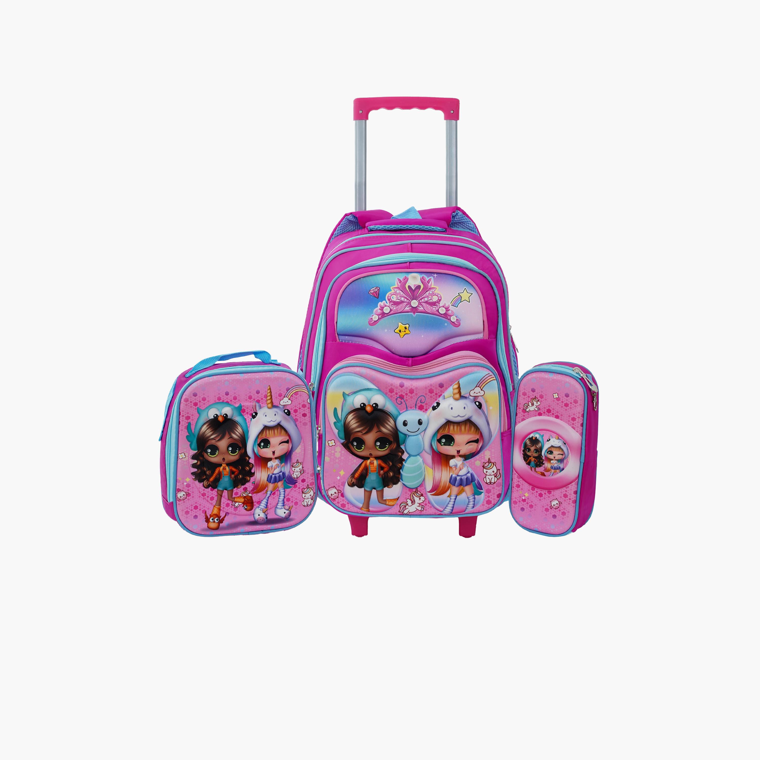 بارا جون - طقم شنطة ظهر بوليستر 19 لتر | 16 إنش حزام قابل للتعديل | PJSB6079-school-bagsandbackpacks-sets-image-11