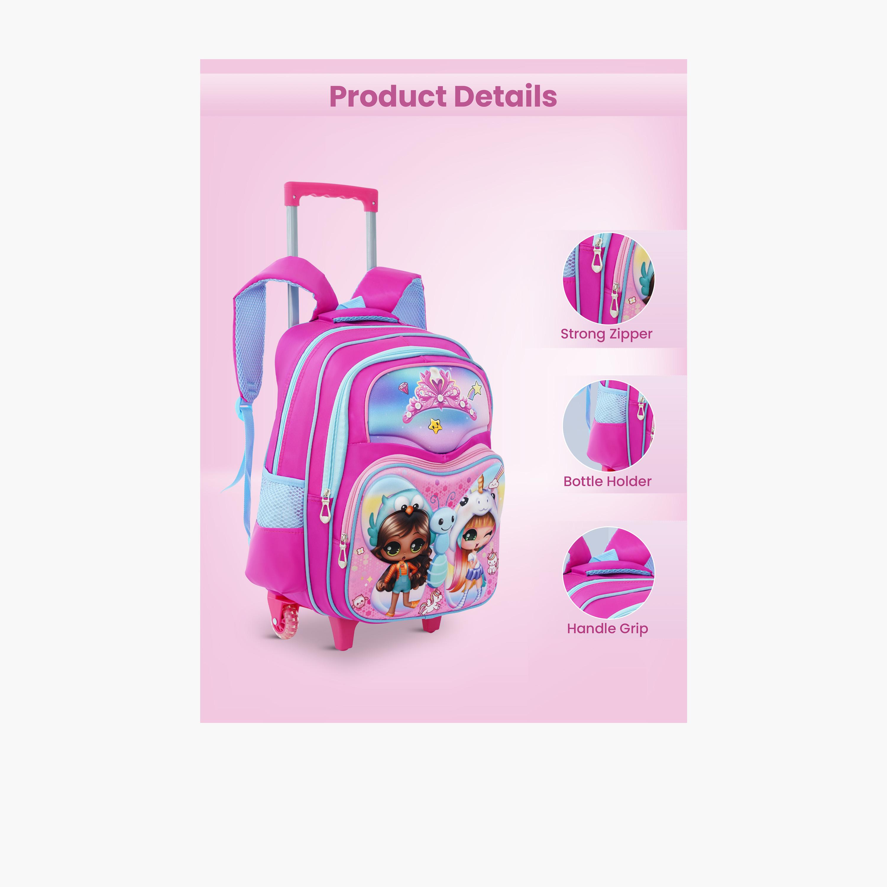 بارا جون - طقم شنطة ظهر بوليستر 19 لتر | 16 إنش حزام قابل للتعديل | PJSB6079-school-bagsandbackpacks-sets-image-16