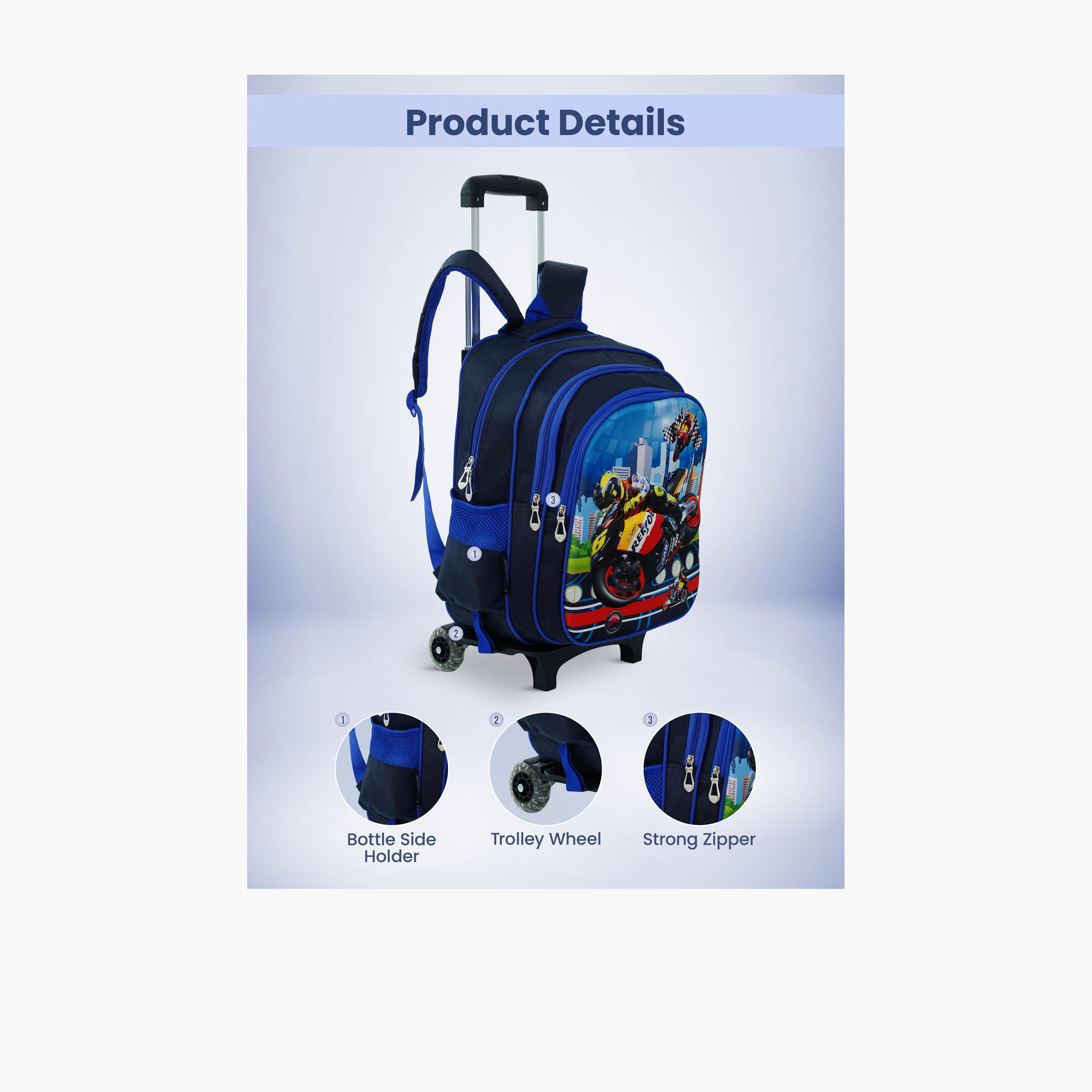 بارا جون - طقم شنطة ظهر بوليستر 19 لتر | 14 إنش حزام قابل للتعديل | PJSB6081-school-bagsandbackpacks-sets-image-5