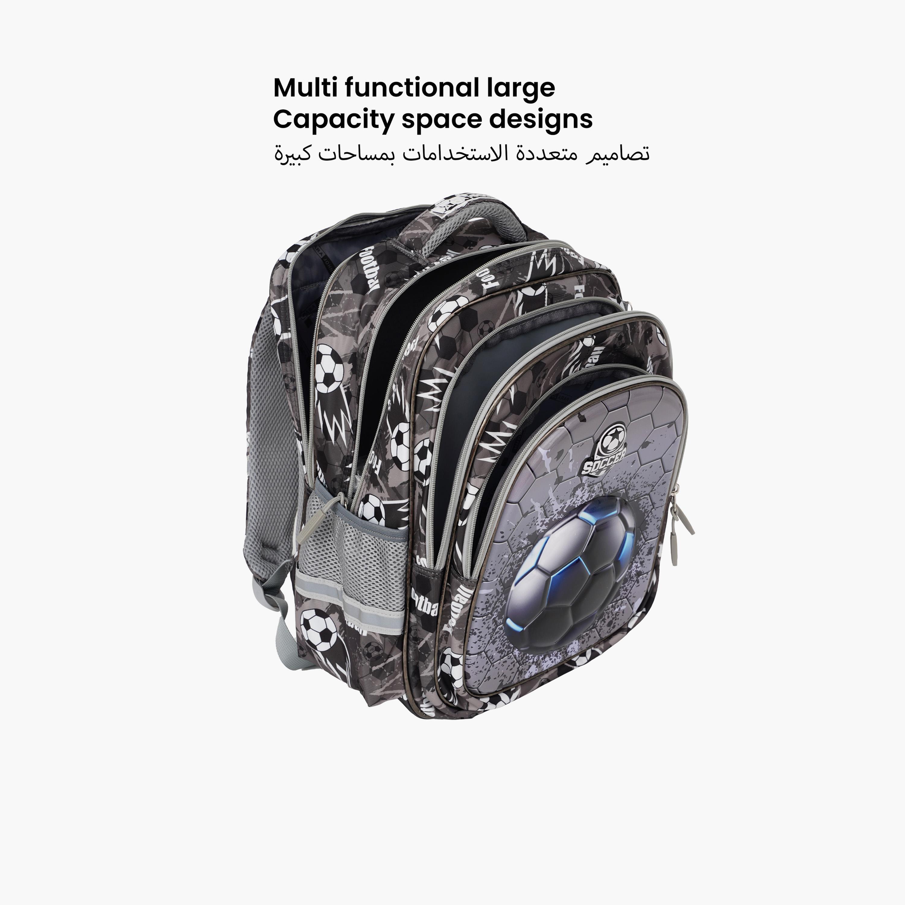 بارا جون - طقم شنطة ظهر بوليستر 19 لتر | 16 إنش حزام قابل للتعديل | PJSB6086-school-bagsandbackpacks-sets-image-4