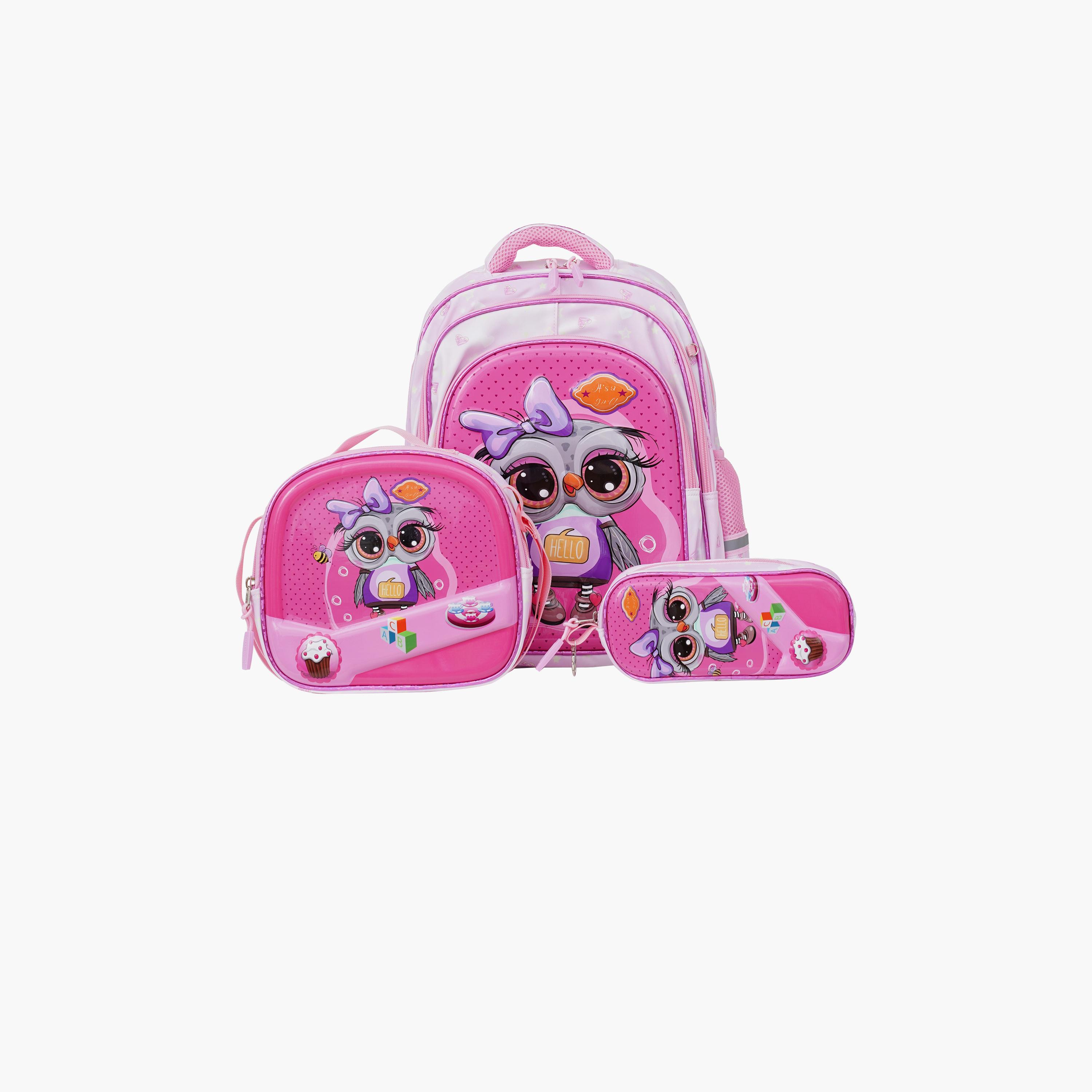 بارا جون - طقم شنطة ظهر بوليستر 19 لتر | 16 إنش حزام قابل للتعديل | PJSB6086-school-bagsandbackpacks-sets-image-7