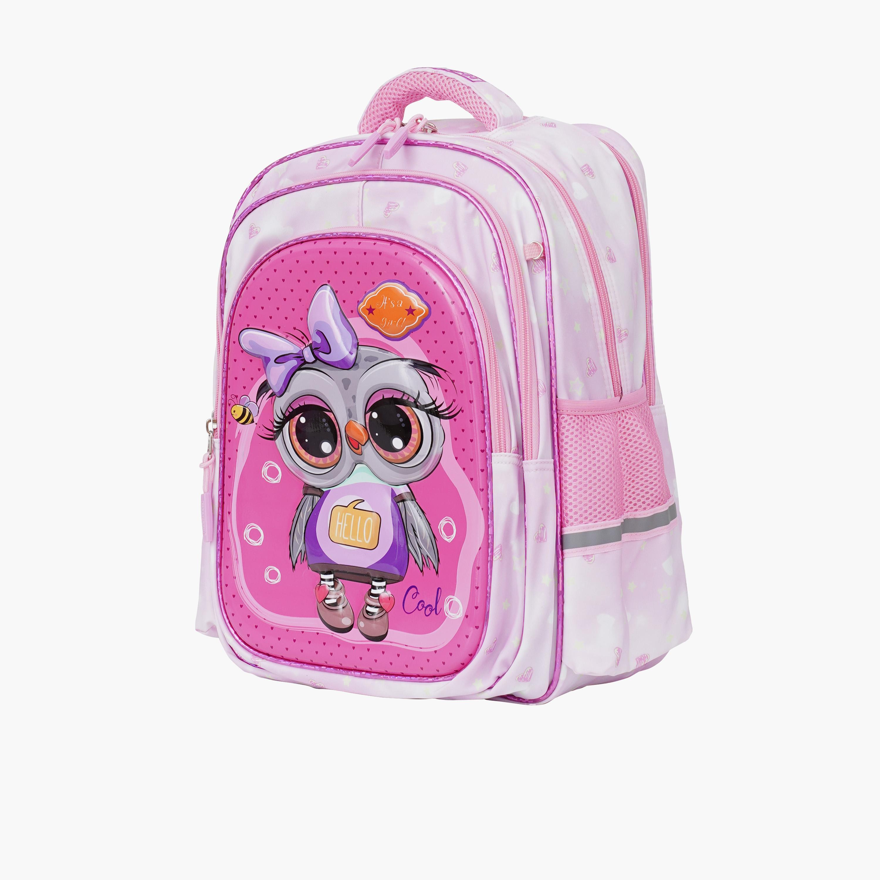 بارا جون - طقم شنطة ظهر بوليستر 19 لتر | 16 إنش حزام قابل للتعديل | PJSB6086-school-bagsandbackpacks-sets-image-9