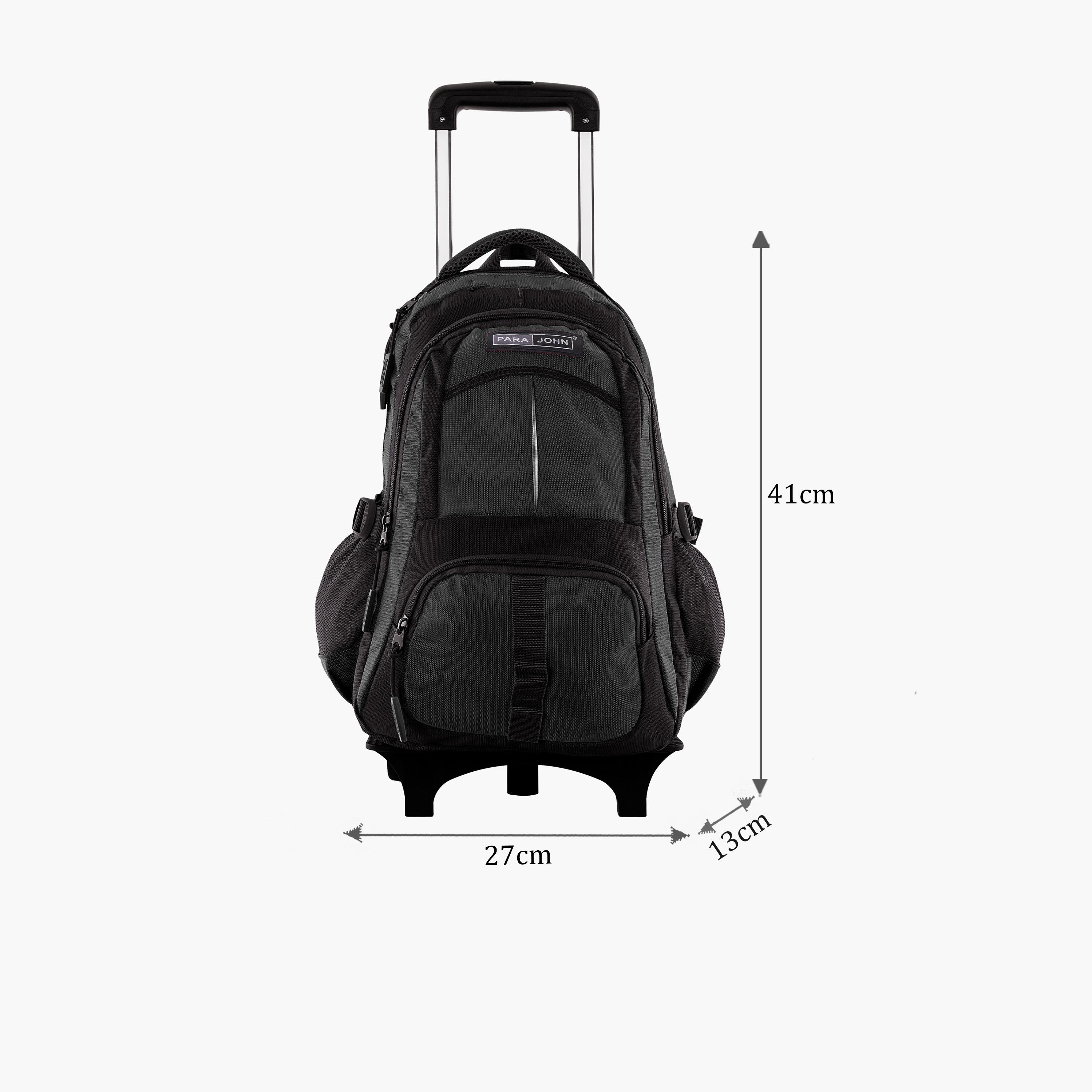 بارا جون - شنطة بوليستر بعجلات 24 لتر | 16 إنش، حزام قابل للتعديل | PJTRBP6720A16C-school-bagsandbackpacks-trolleybags-image-2