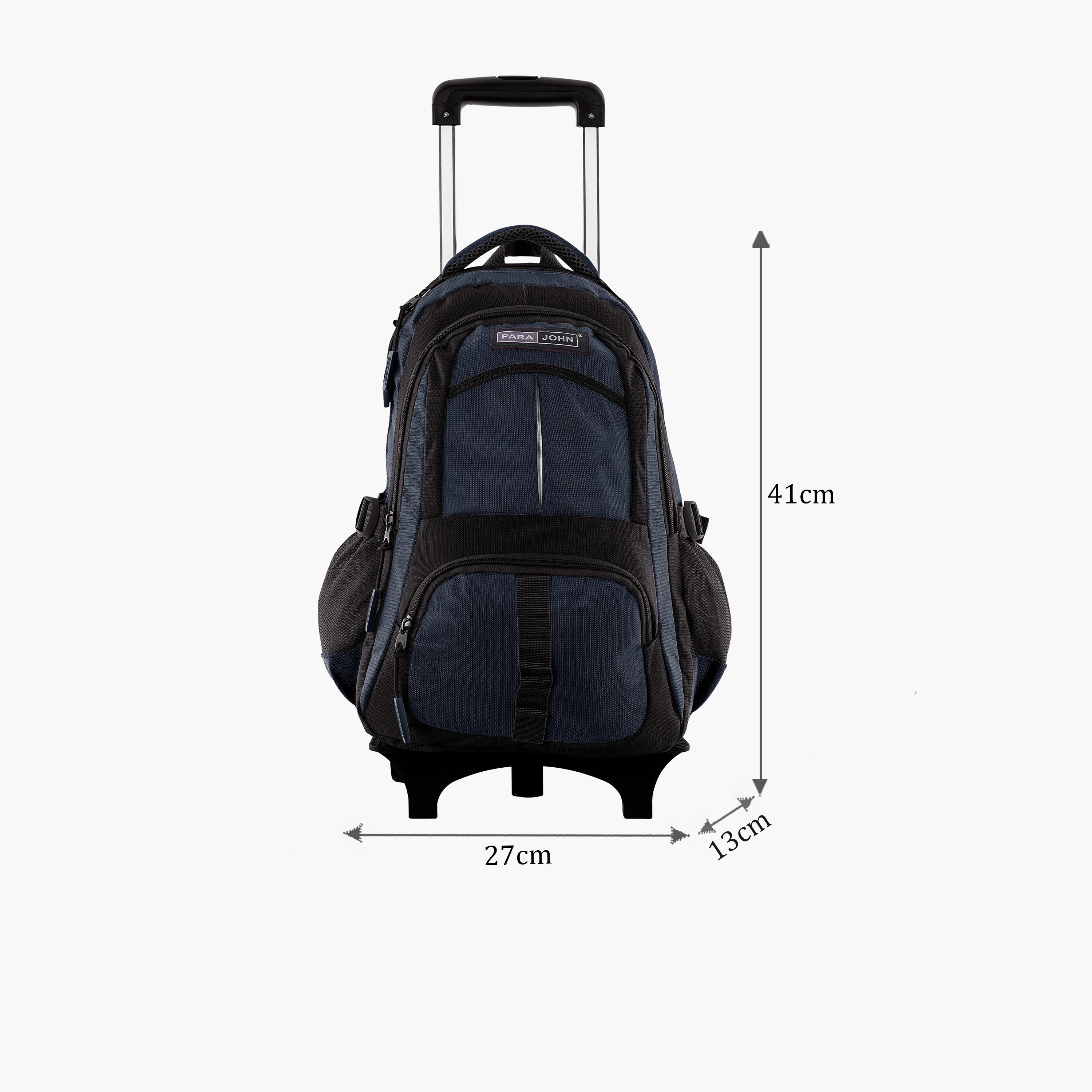 Para John 24 L | 16 Inches Trolley Bag, Polyester, Adjustable Strap | PJTRBP6720A16L-school-bagsandbackpacks-trolleybags-image-2