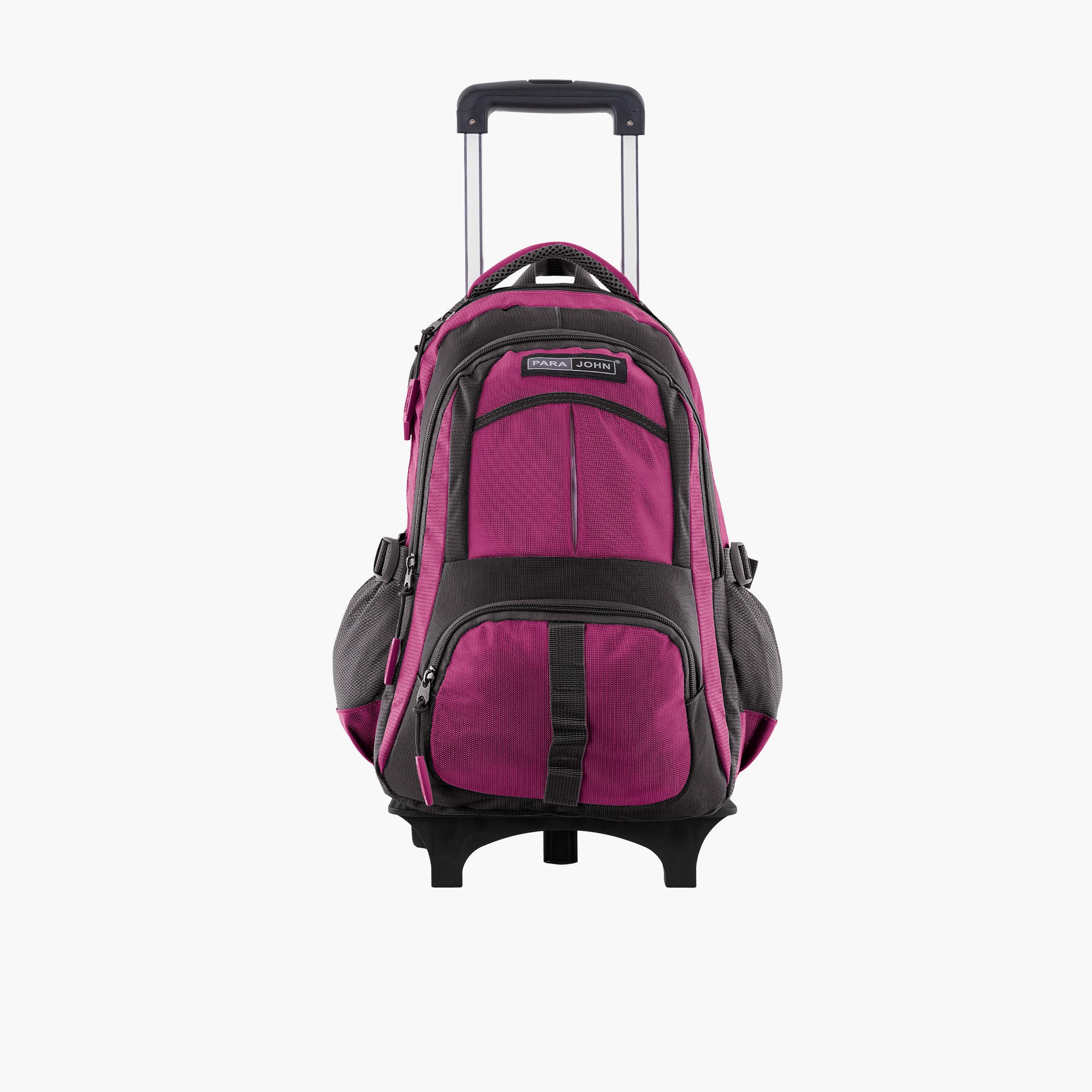 Para John 24 L | 16 Inches Trolley Bag, Polyester, Adjustable Strap | PJTRBP6720A16P-school-bagsandbackpacks-trolleybags-image-1