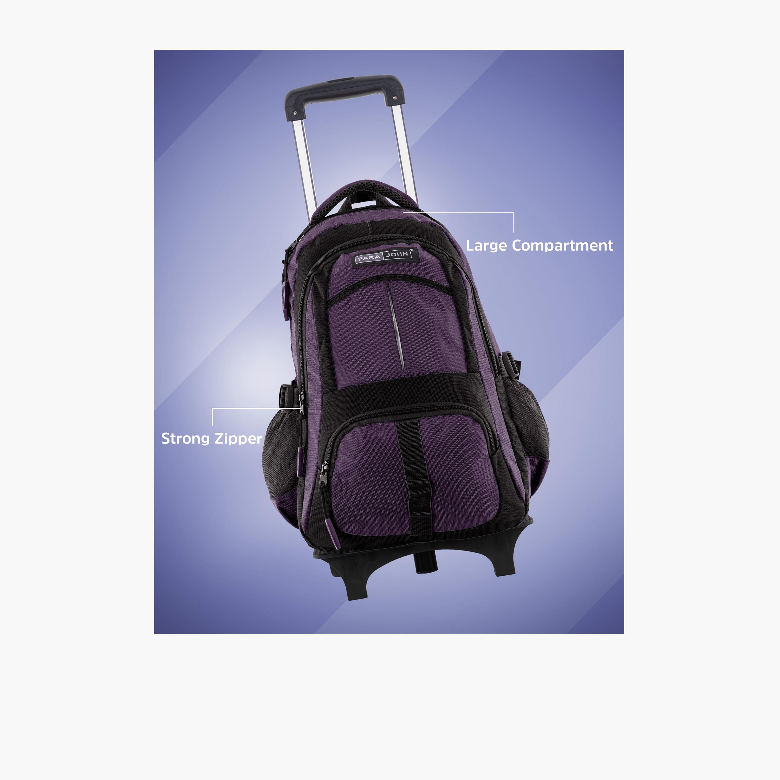 Para John 24 L | 16 Inches Trolley Bag, Polyester, Adjustable Strap | PJTRBP6720A16V-school-bagsandbackpacks-trolleybags-image-4