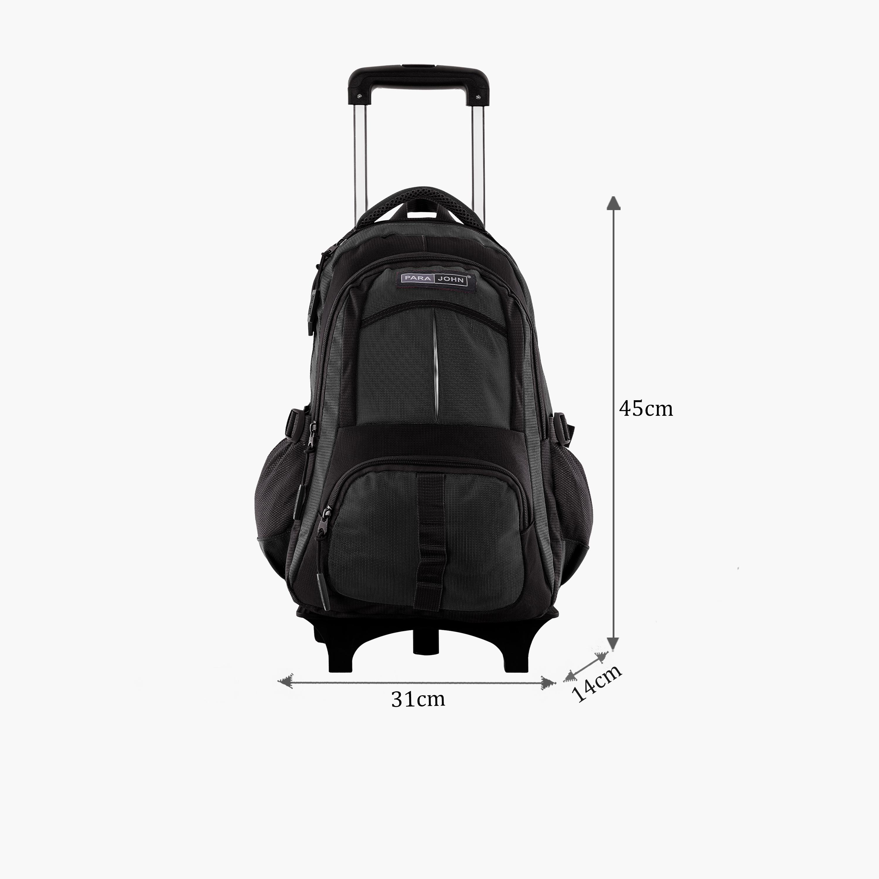 Para John 28 L | 18 Inches Trolley Bag, Polyester, Adjustable Strap | PJTRBP6720A18C-school-bagsandbackpacks-trolleybags-image-2