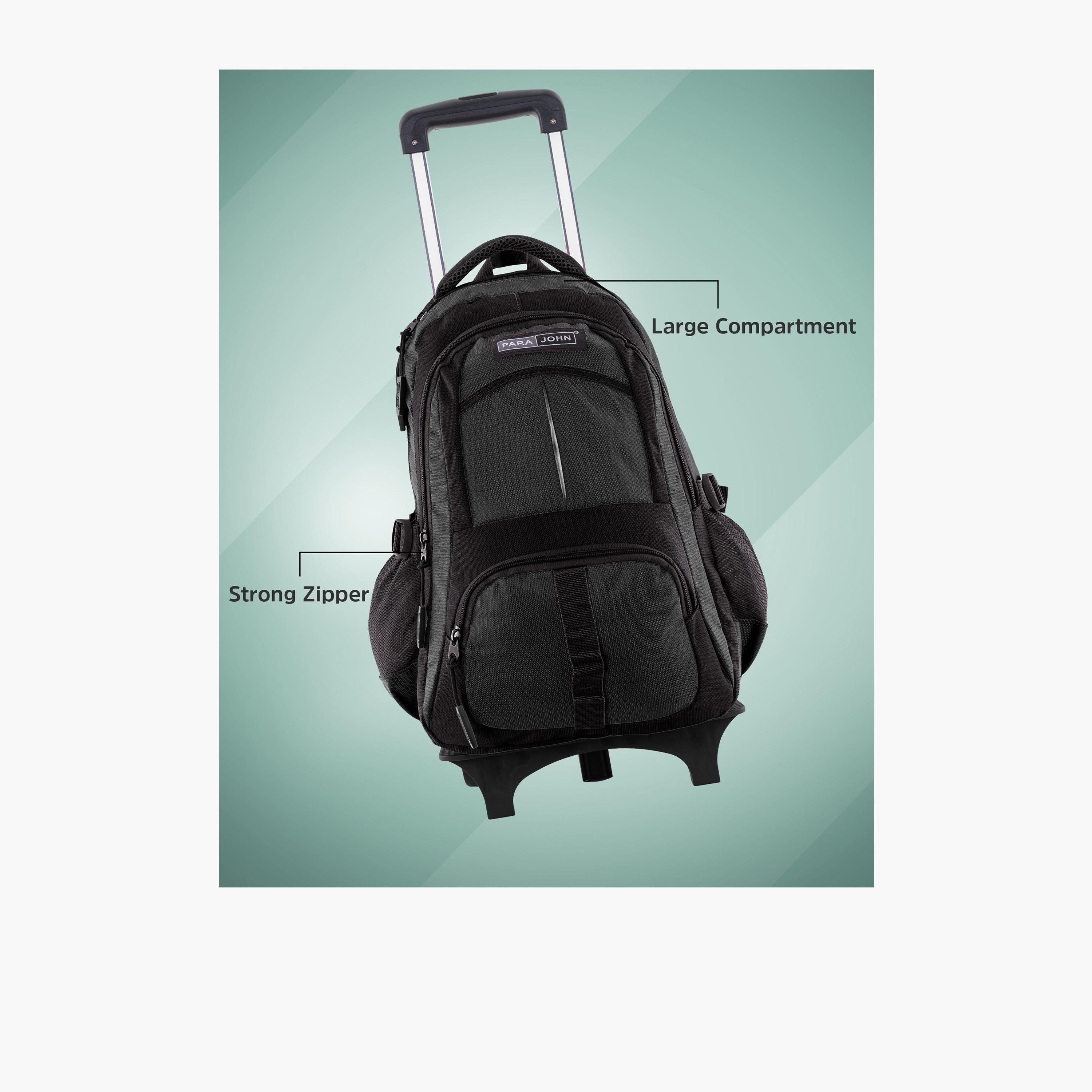Para John 28 L | 18 Inches Trolley Bag, Polyester, Adjustable Strap | PJTRBP6720A18C-school-bagsandbackpacks-trolleybags-image-5