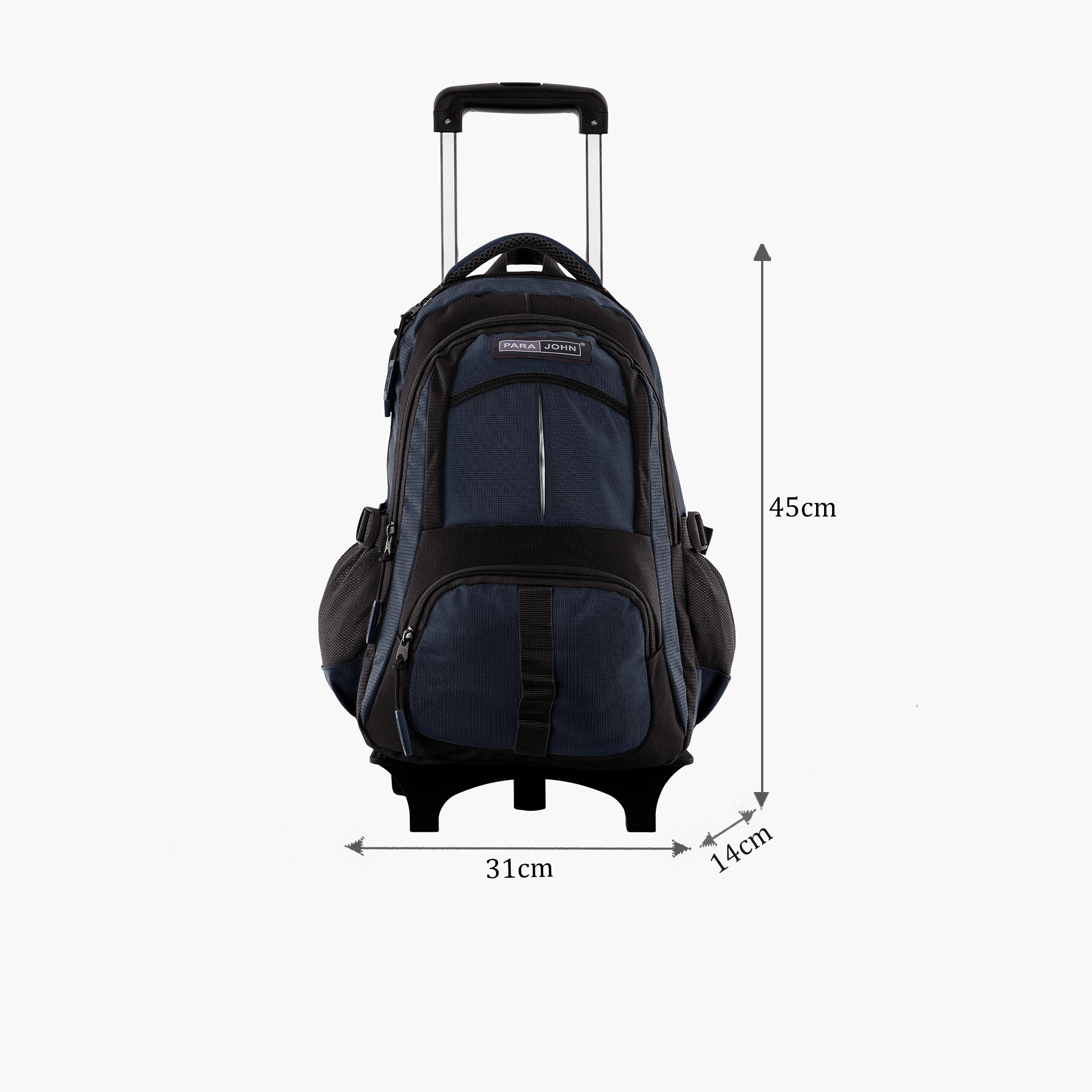 Para John 28 L | 18 Inches Trolley Bag, Polyester, Adjustable Strap | PJTRBP6720A18L-school-bagsandbackpacks-trolleybags-image-2