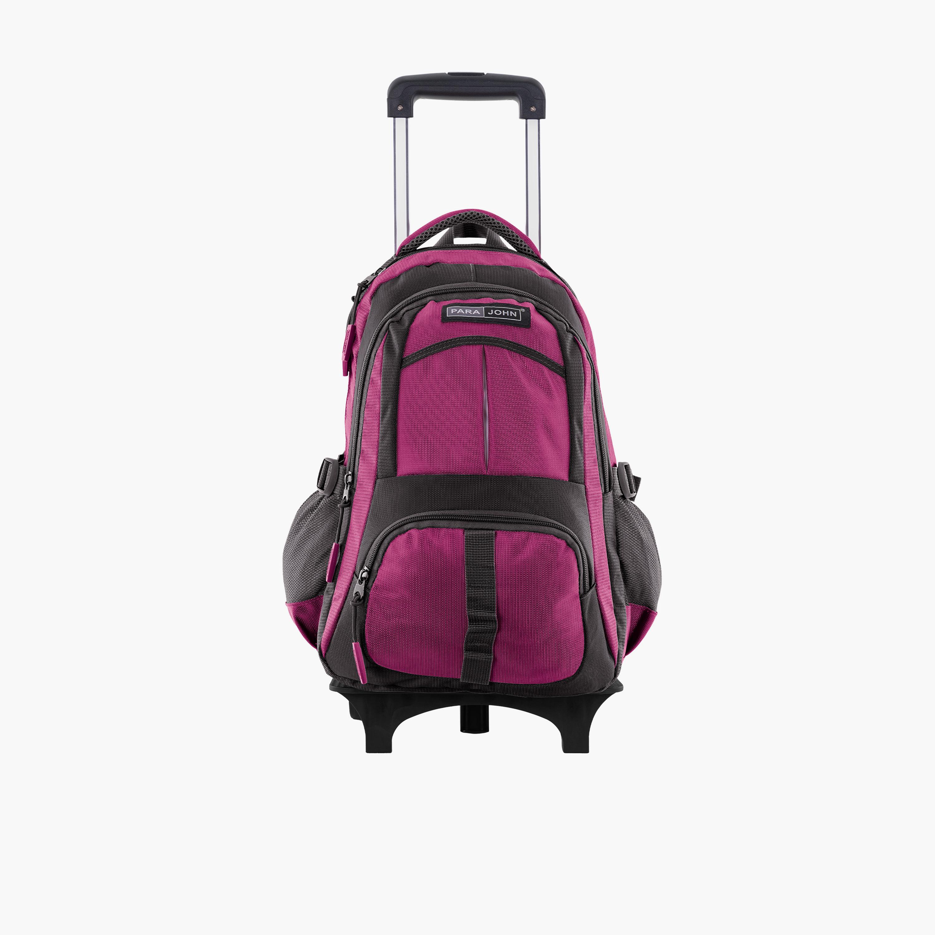 بارا جون - شنطة بوليستر بعجلات 28 لتر | 18 إنش، حزام قابل للتعديل | PJTRBP6720A18P-school-bagsandbackpacks-trolleybags-image-1