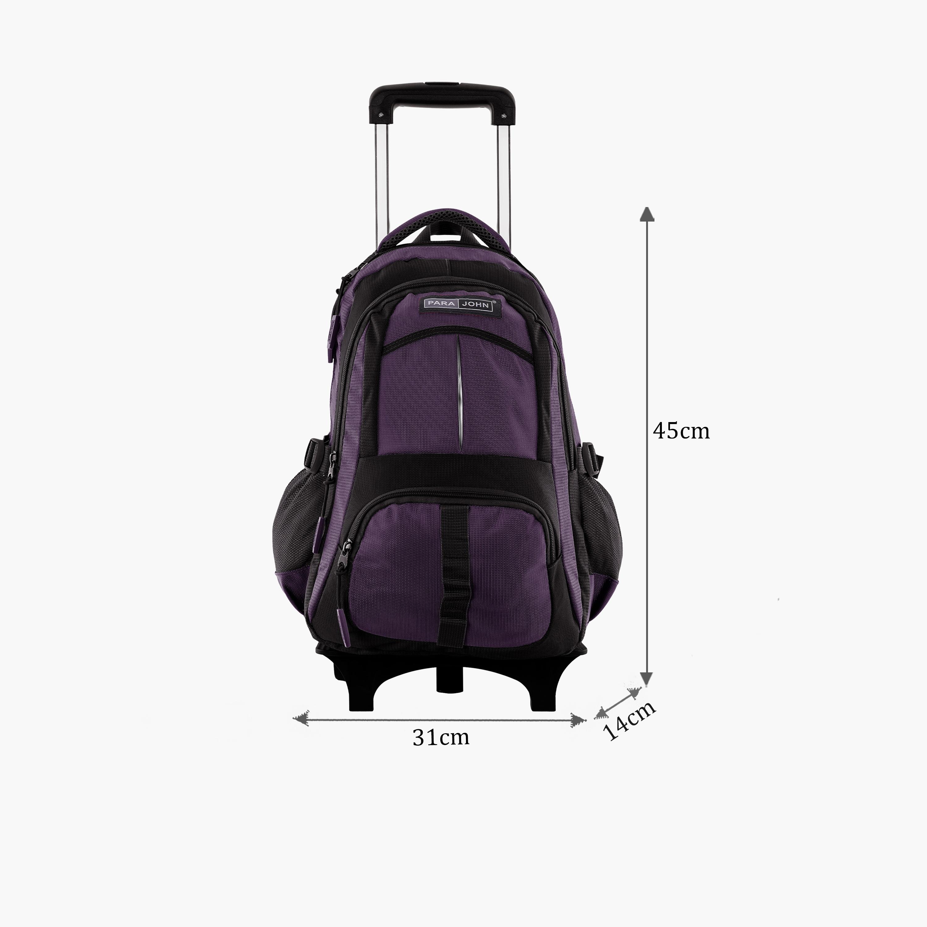 بارا جون - شنطة بوليستر بعجلات 28 لتر | 18 إنش، حزام قابل للتعديل | PJTRBP6720A18V-school-bagsandbackpacks-trolleybags-image-2