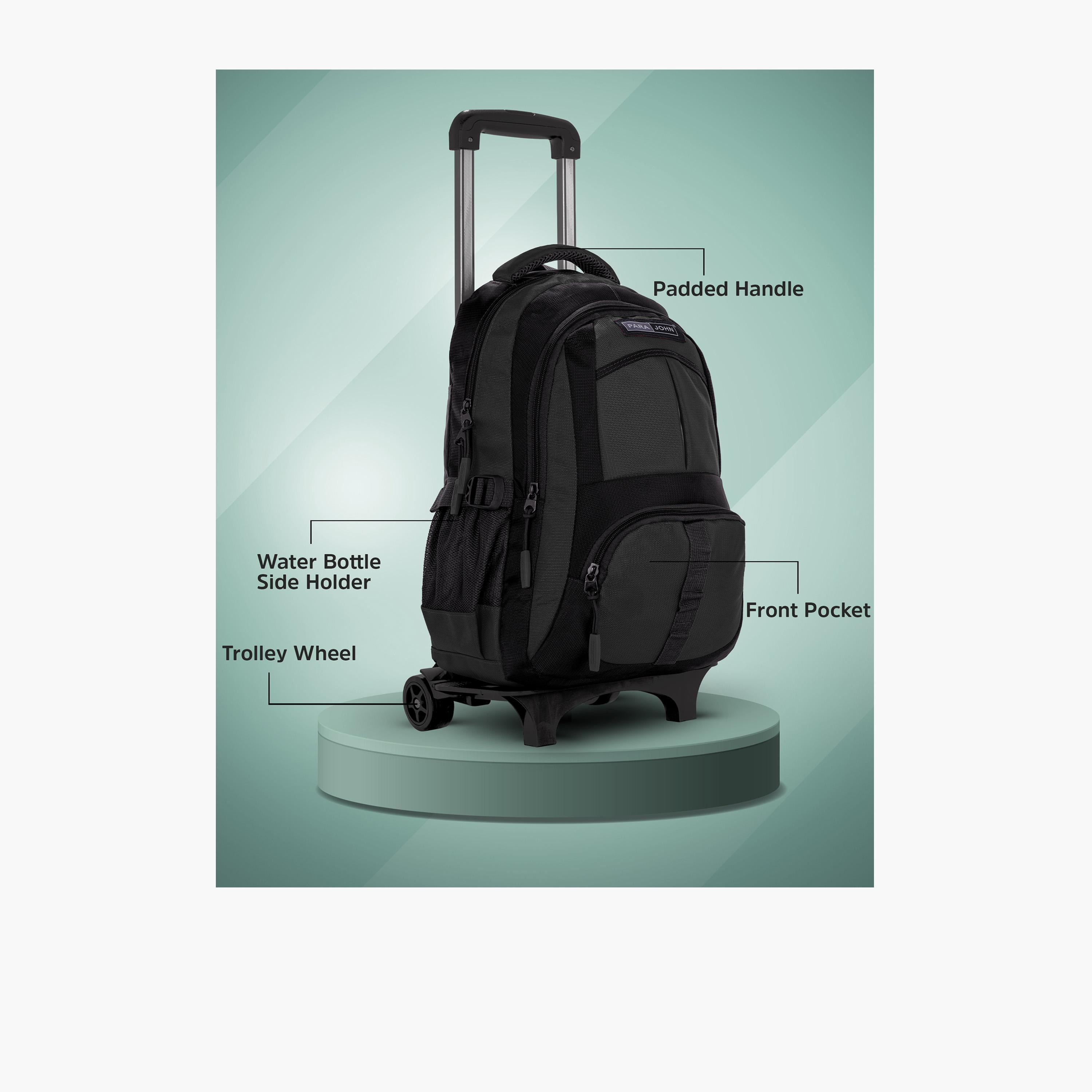 بارا جون - شنطة بوليستر بعجلات 32 لتر | 20 إنش، حزام قابل للتعديل | PJTRBP6720A20C-school-bagsandbackpacks-trolleybags-image-4