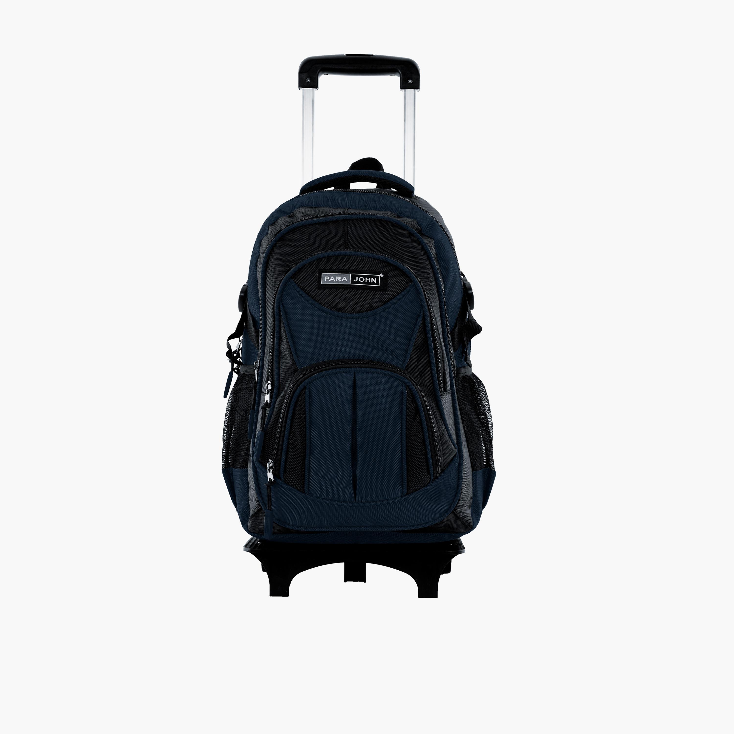 Para John 28 L | 18 Inches Trolley Bag, Polyester, Adjustable Strap | PJTRBP6722-school-bagsandbackpacks-trolleybags-image-1