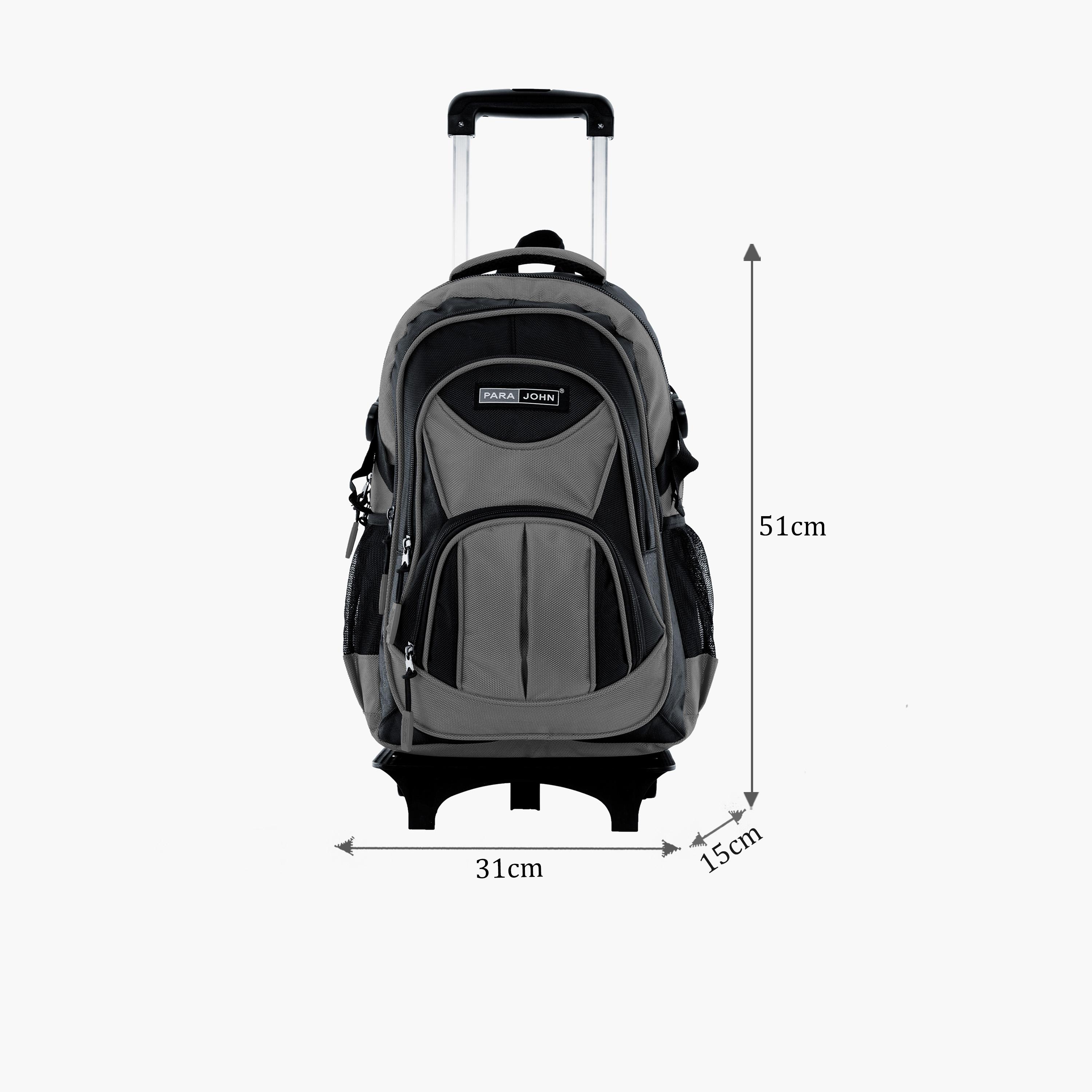 Para John 32 L | 20 Inches Trolley Bag, Polyester, Adjustable Strap | PJTRBP6722A20C-school-bagsandbackpacks-trolleybags-image-2