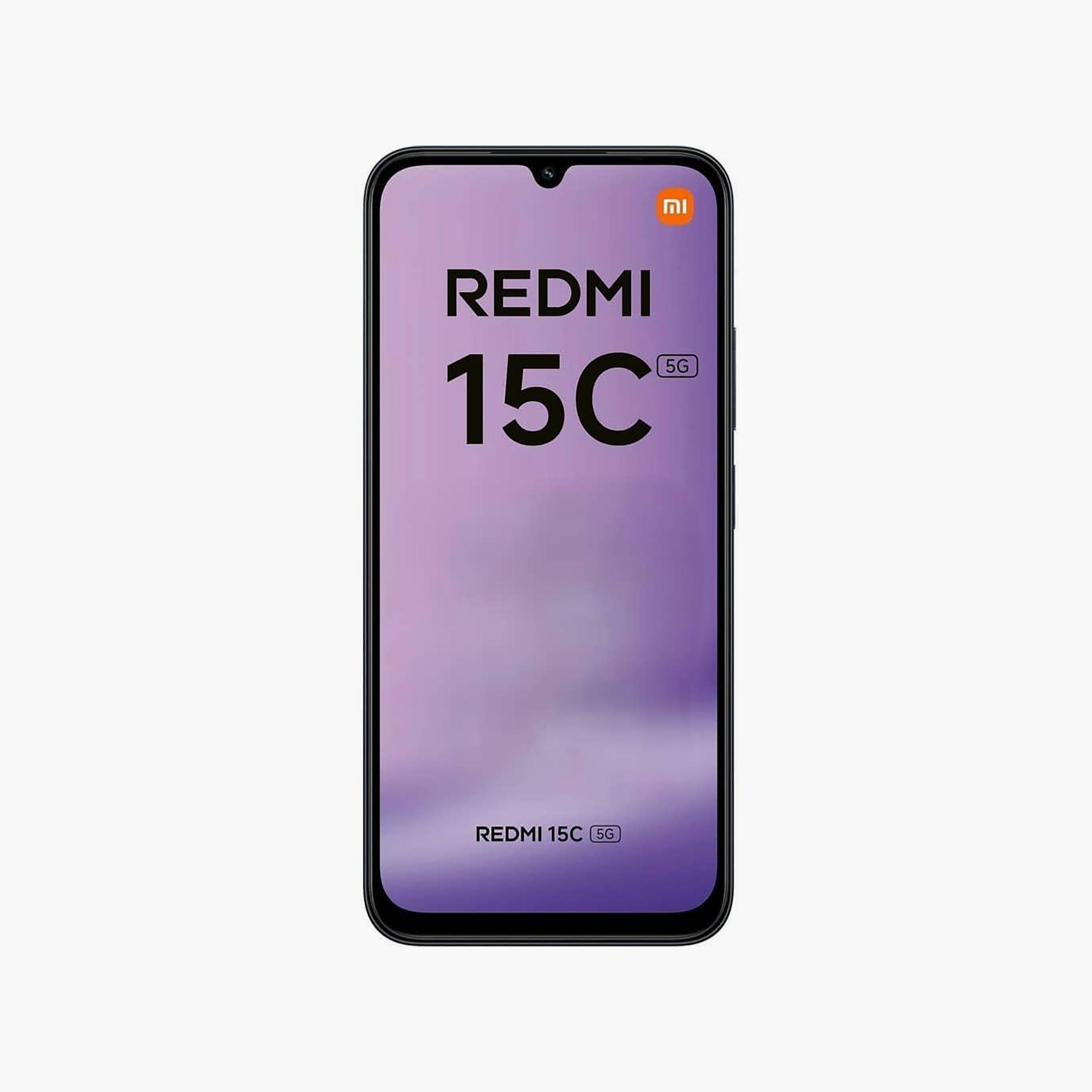 هاتف ريدمي 15C لون اسود 5G شريحتين رام 8 جيجابايت ذاكرة 256 جيجابايت شاشة 6.9 بوصة-electronics-phones-image-2