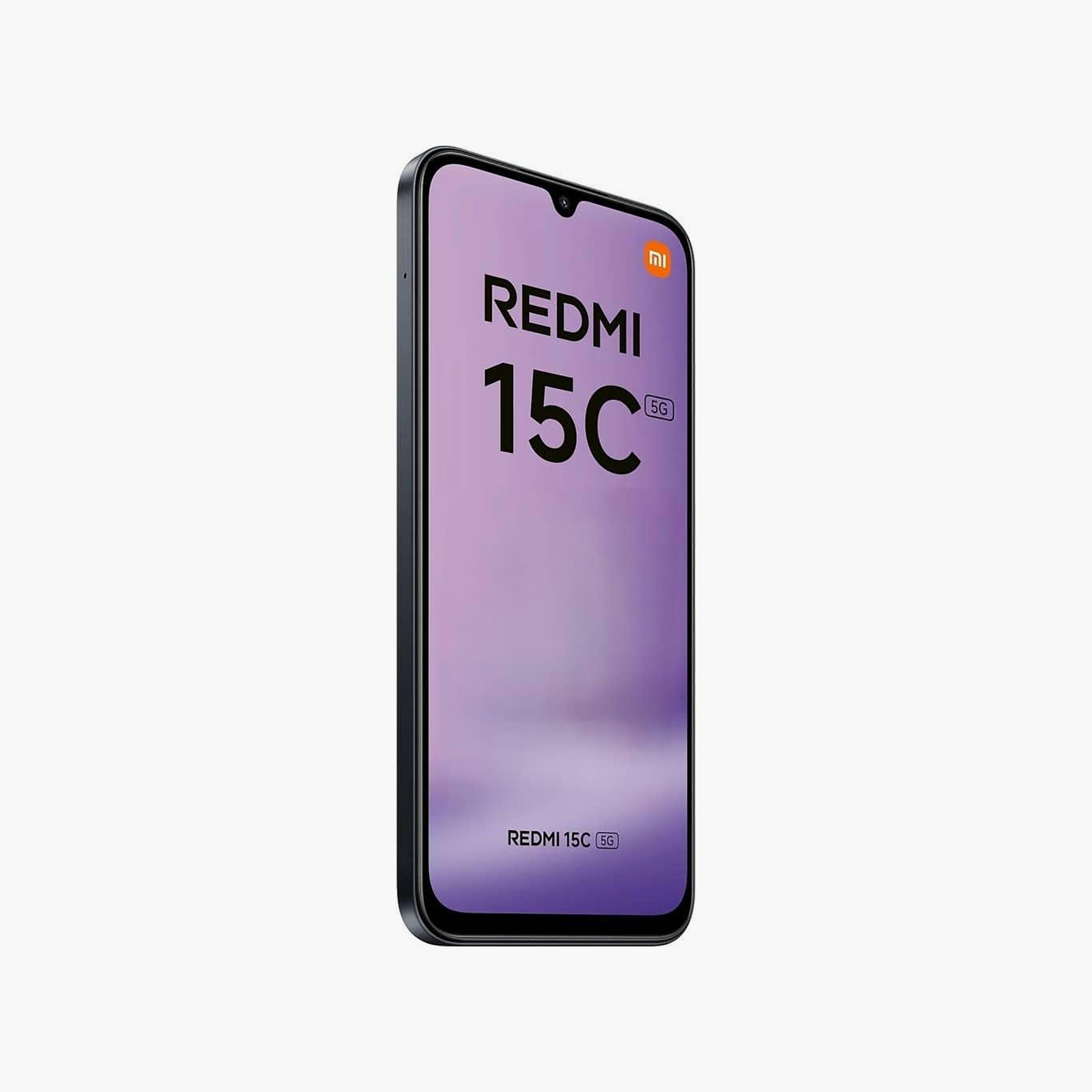 هاتف ريدمي 15C لون اسود 5G شريحتين رام 8 جيجابايت ذاكرة 256 جيجابايت شاشة 6.9 بوصة-electronics-phones-image-4