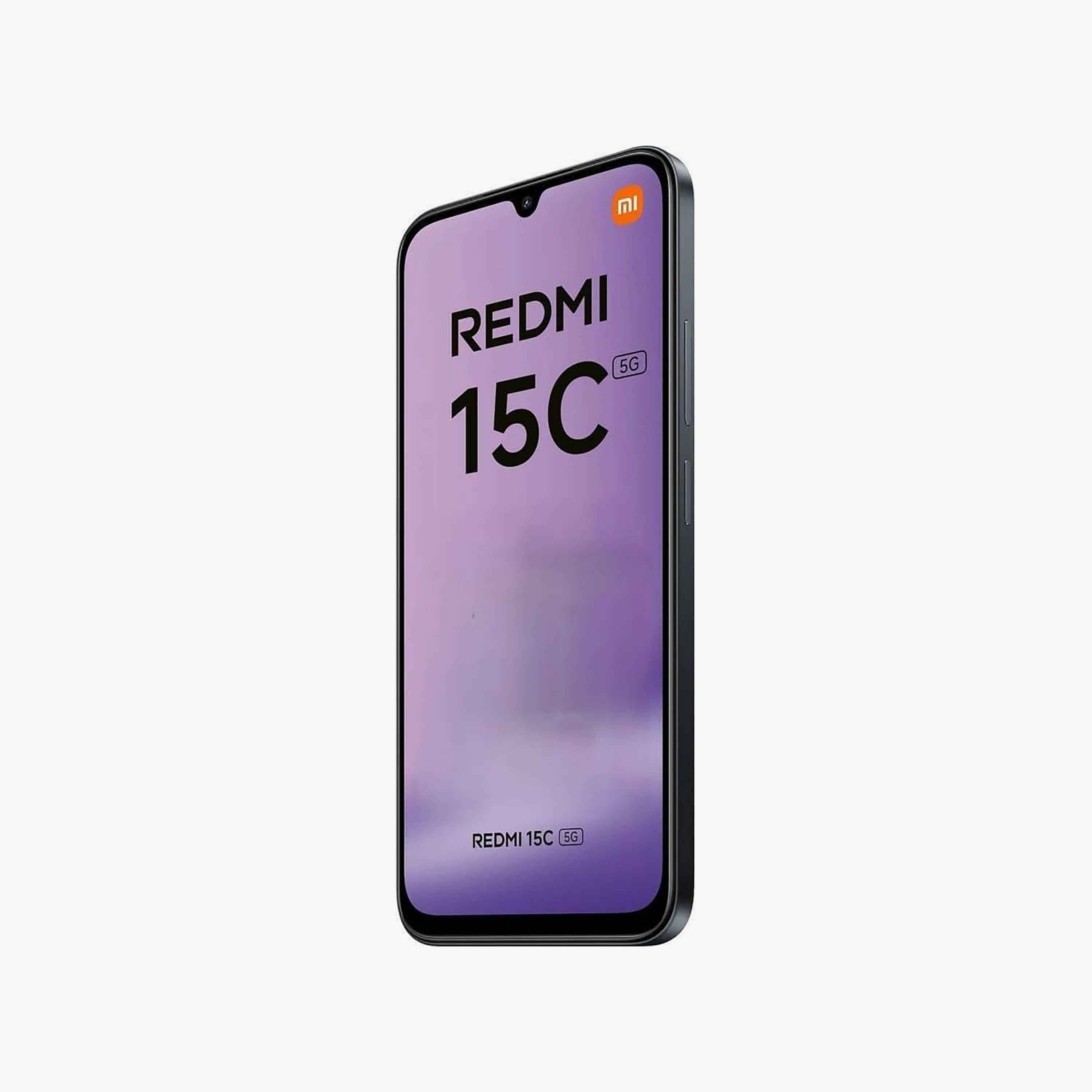 هاتف ريدمي 15C لون اسود 5G شريحتين رام 8 جيجابايت ذاكرة 256 جيجابايت شاشة 6.9 بوصة-electronics-phones-image-5