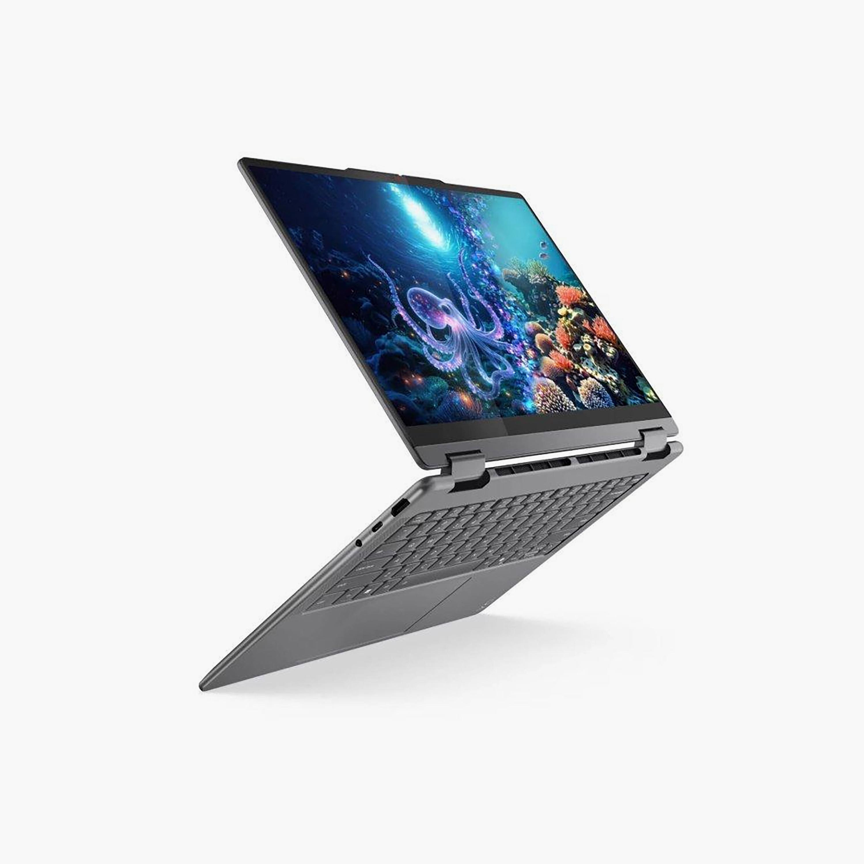 لابتوب لينوفو يوغا 7 (2 في 1) معالج الترا 7 رام 16 جيجابايت هارد 512 جيجابايت لون رمادي-electronics-laptops-image-1
