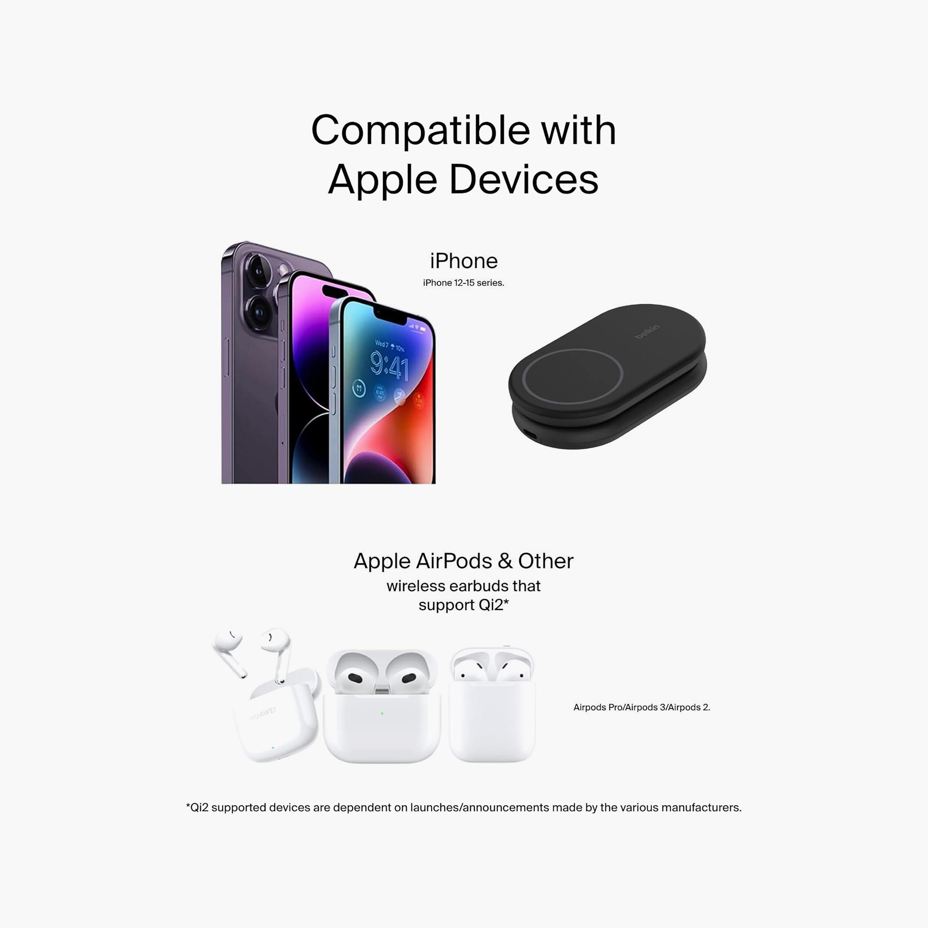 Belkin Wireless Charger 15W Boostcharge 2In1 Magnetic Foldable Charger Qi2 Black | BKN-WIZ028MYBK-electronics-accessories-mobileaccesories-image-7