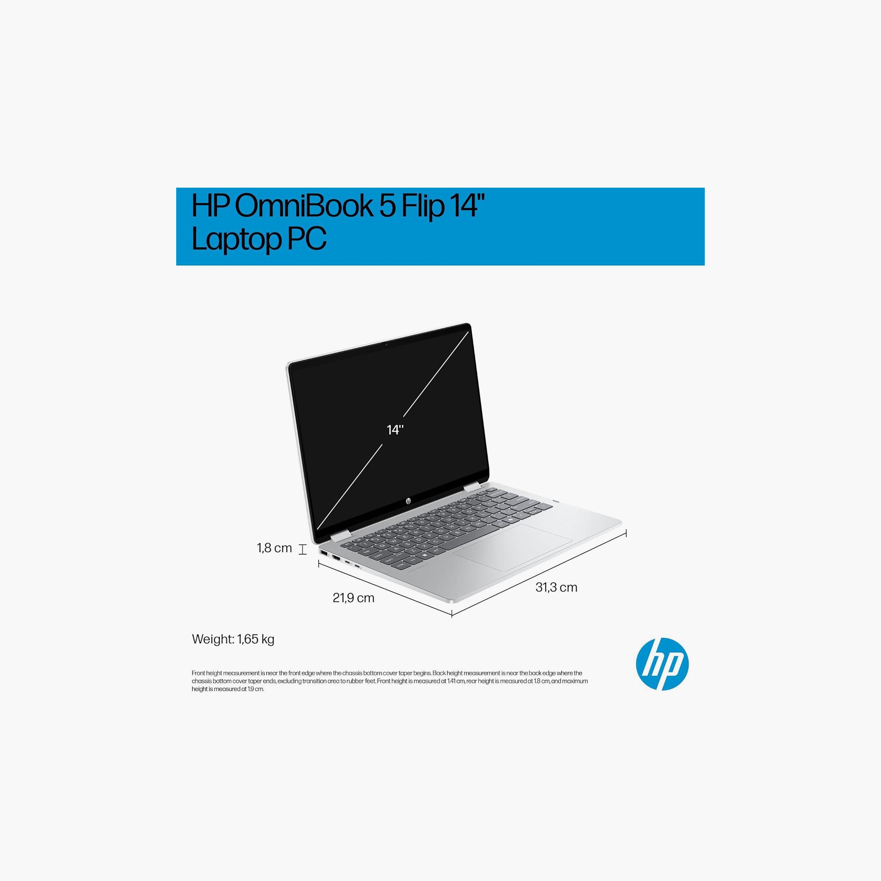 HP OmniBook 5 Flip 14-FP0018NE Intel Core 7 150U 16GB/512GB 14" 2K iGPU Win11 Home Silver-electronics-laptops-image-4