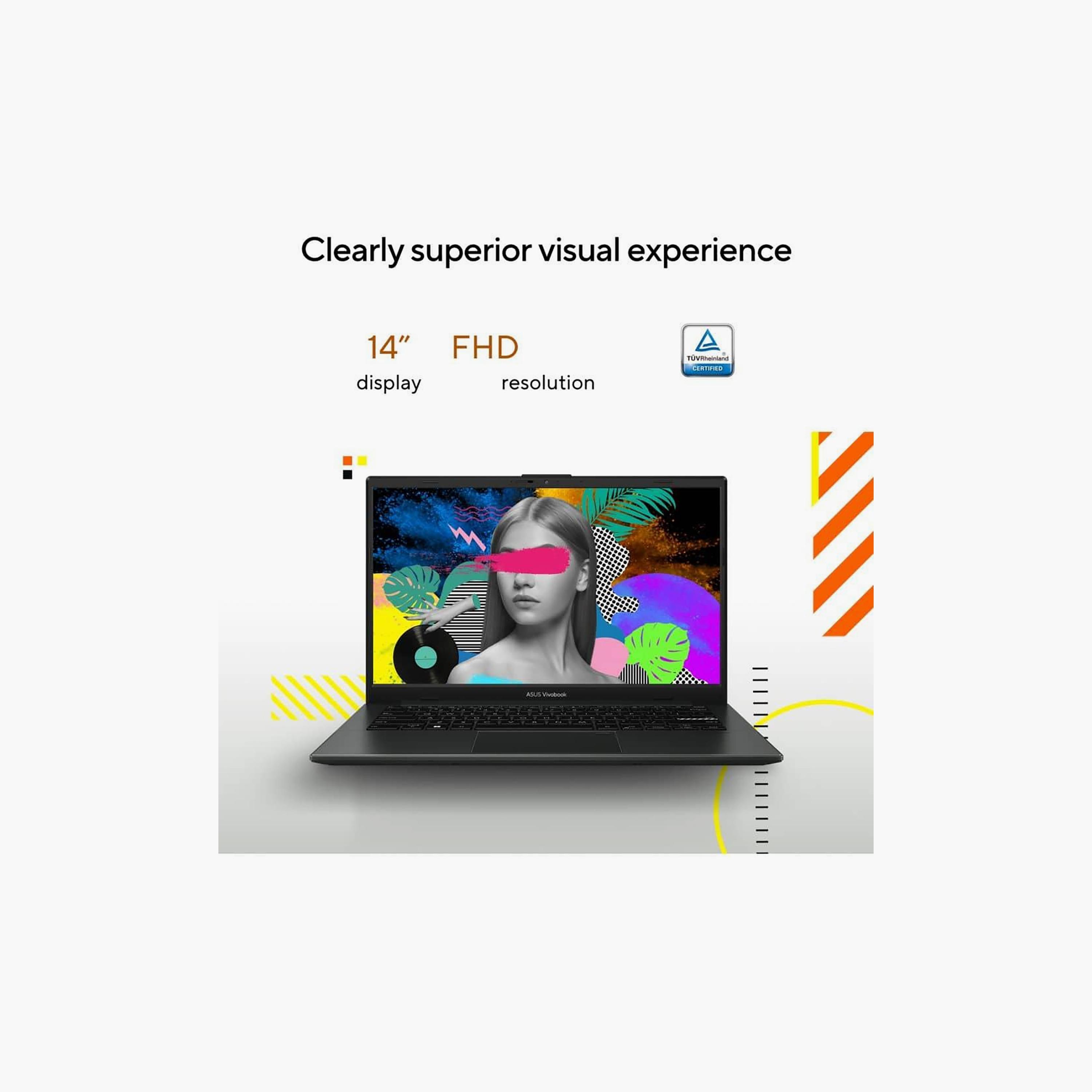 لابتوب أسوس فيفوبوك جو 14 معالج رايزن 5، رام 8 جيجابايت، هارد 512 جيجابايت، شاشة 14 بوصة بدقة كاملة، لون أسود-electronics-laptops-image-3