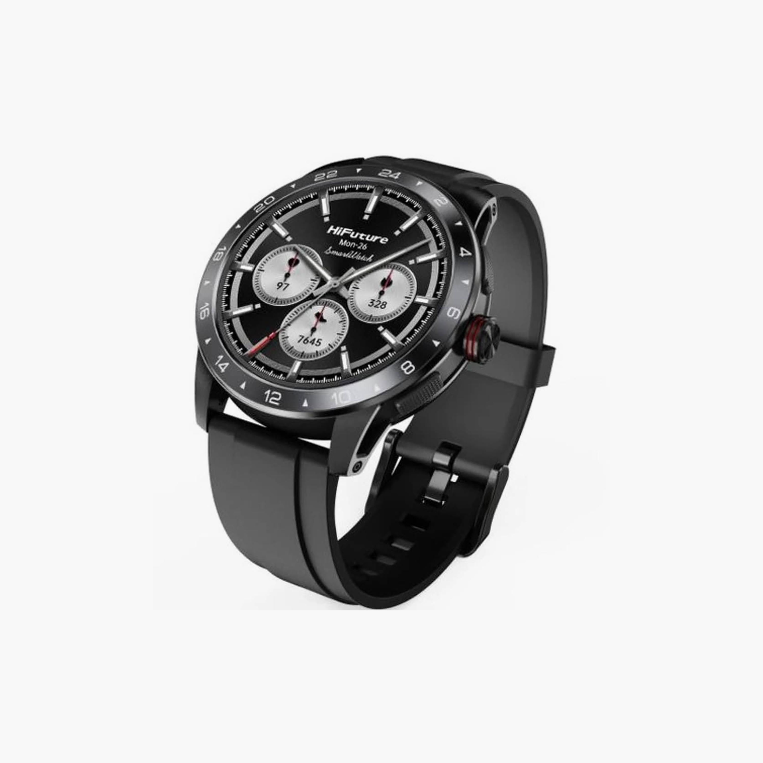 HiFuture 1.39′′ LCD Smartwatch with Essential Fitness Features Black | FLEX2-men-watchesandjewellery-watches-image-2