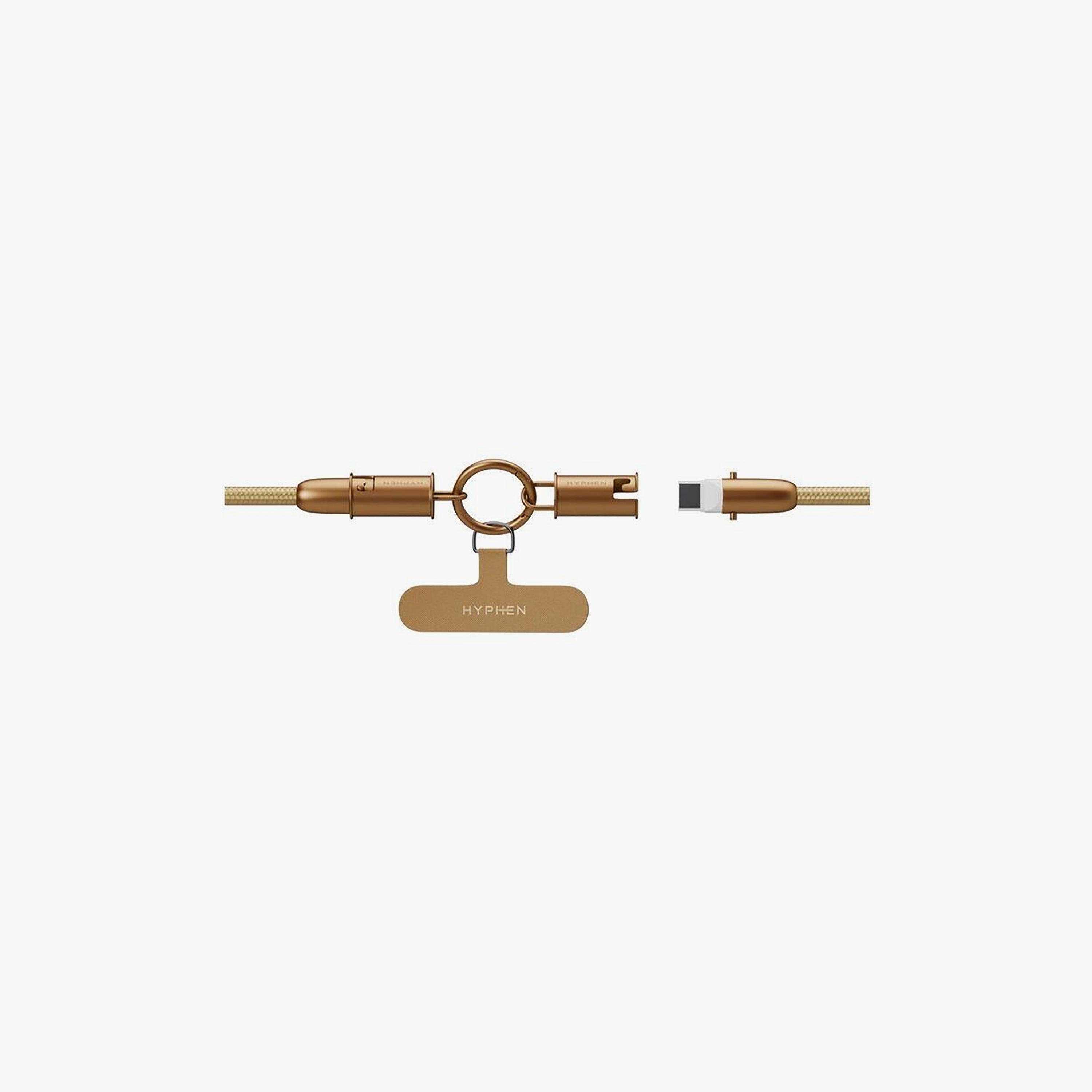 Hyphen Lanyard Type C To Type C Cable 100W Desert Titanium 30cm | HCB-LC03DT5081-electronics-accessories-mobileaccesories-image-2