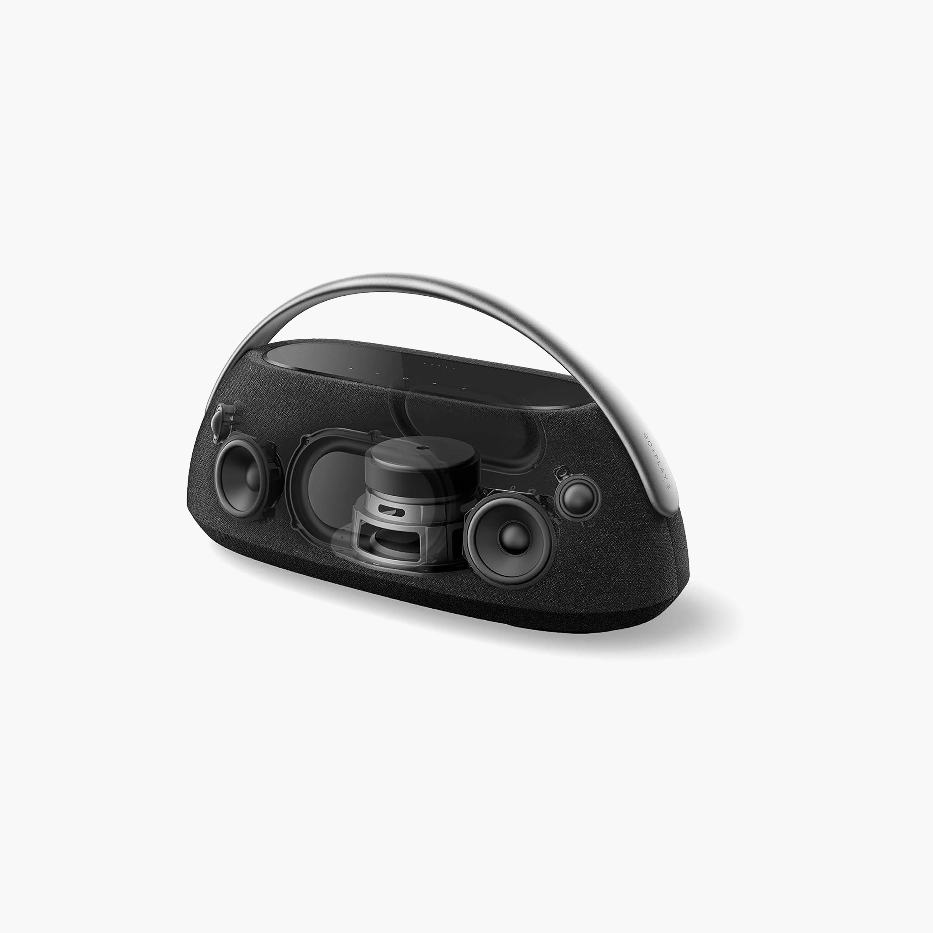 Harman Kardon Go + Play 3 Portable Bluetooth Speaker, Black | HKGOPLAY3BLKUK-electronics-speakers-image-2