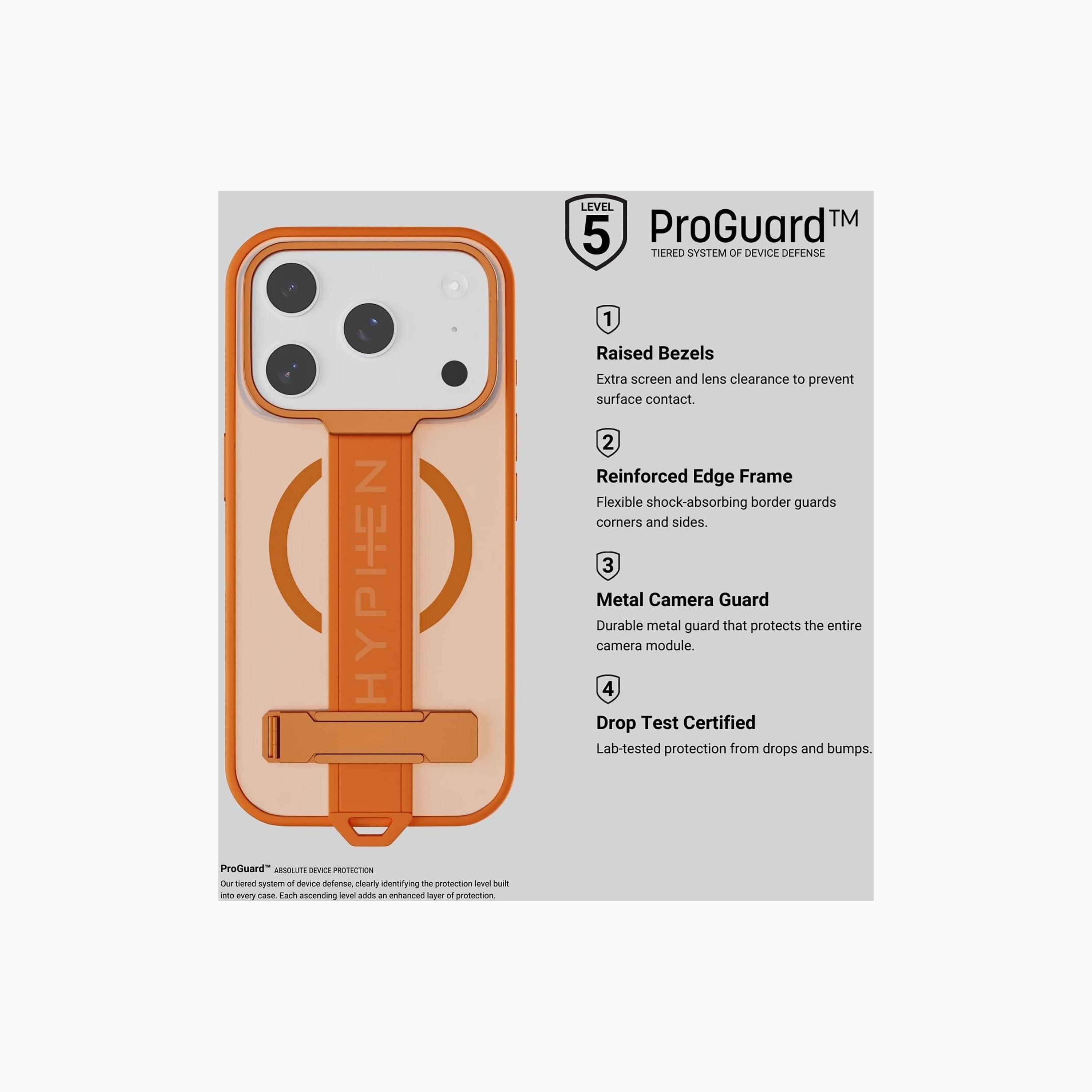 Hyphen Flex iPhone 17 Pro Max Grip MagSafe Case Tangerine | HPC-GOR17PM6965-electronics-accessories-mobileaccesories-image-5