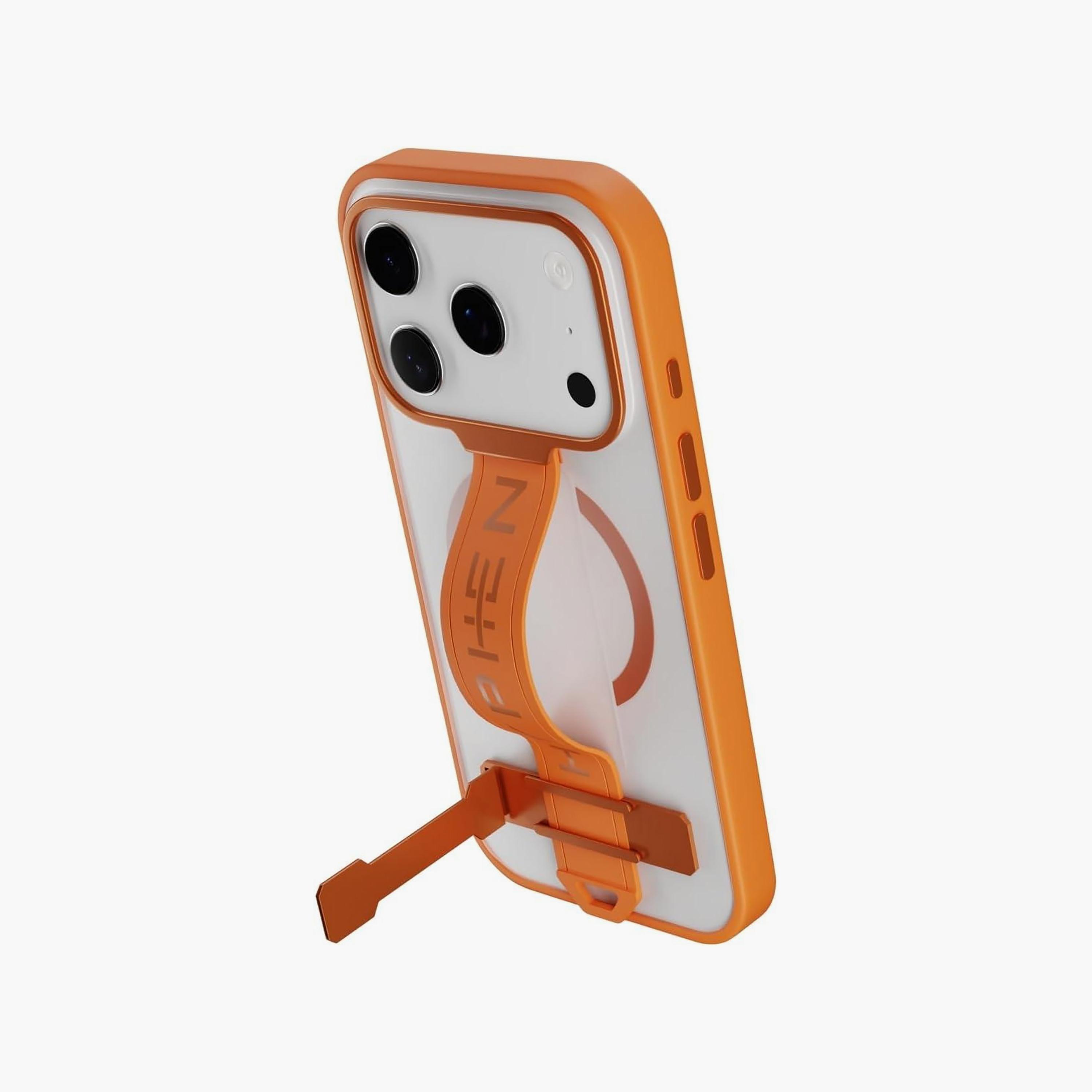 Hyphen Flex iPhone 17 Pro Grip MagSafe Case Tangerine | HPC-GOR17PR6958-electronics-accessories-mobileaccesories-image-2