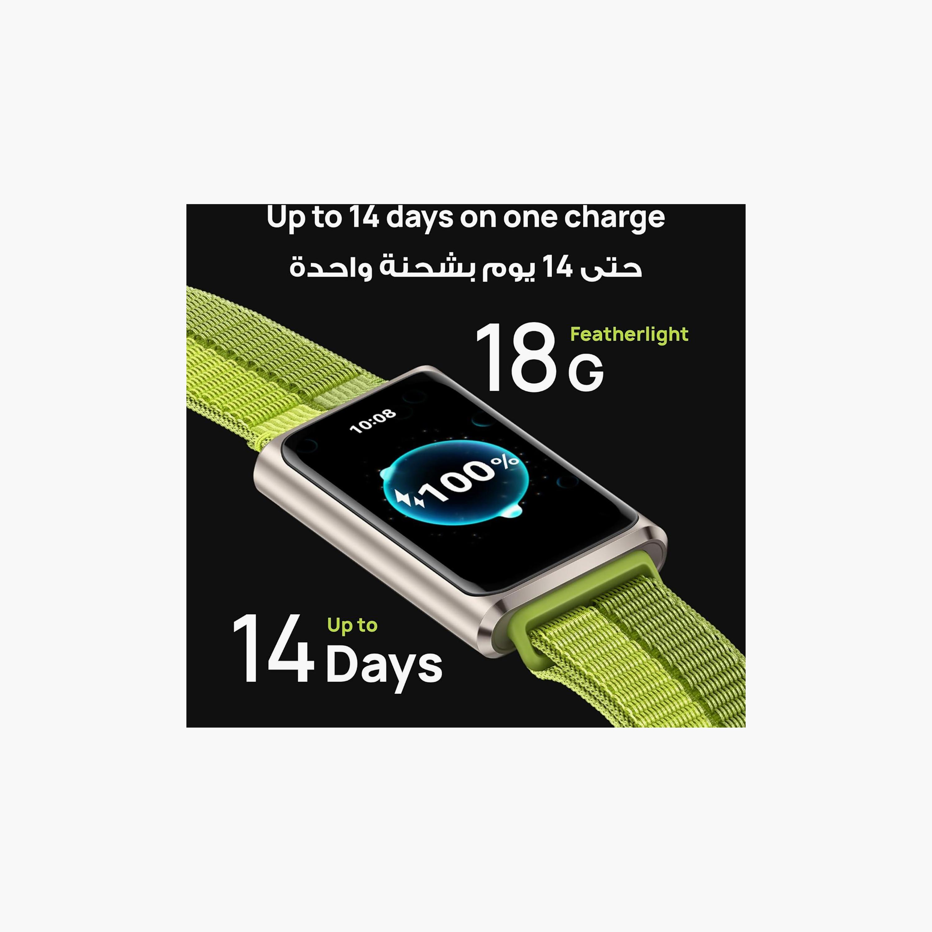 Huawei Band11 Pro With Green Nylon Strap | HUW-BAND11PRO-BLK-men-watchesandjewellery-watches-image-2