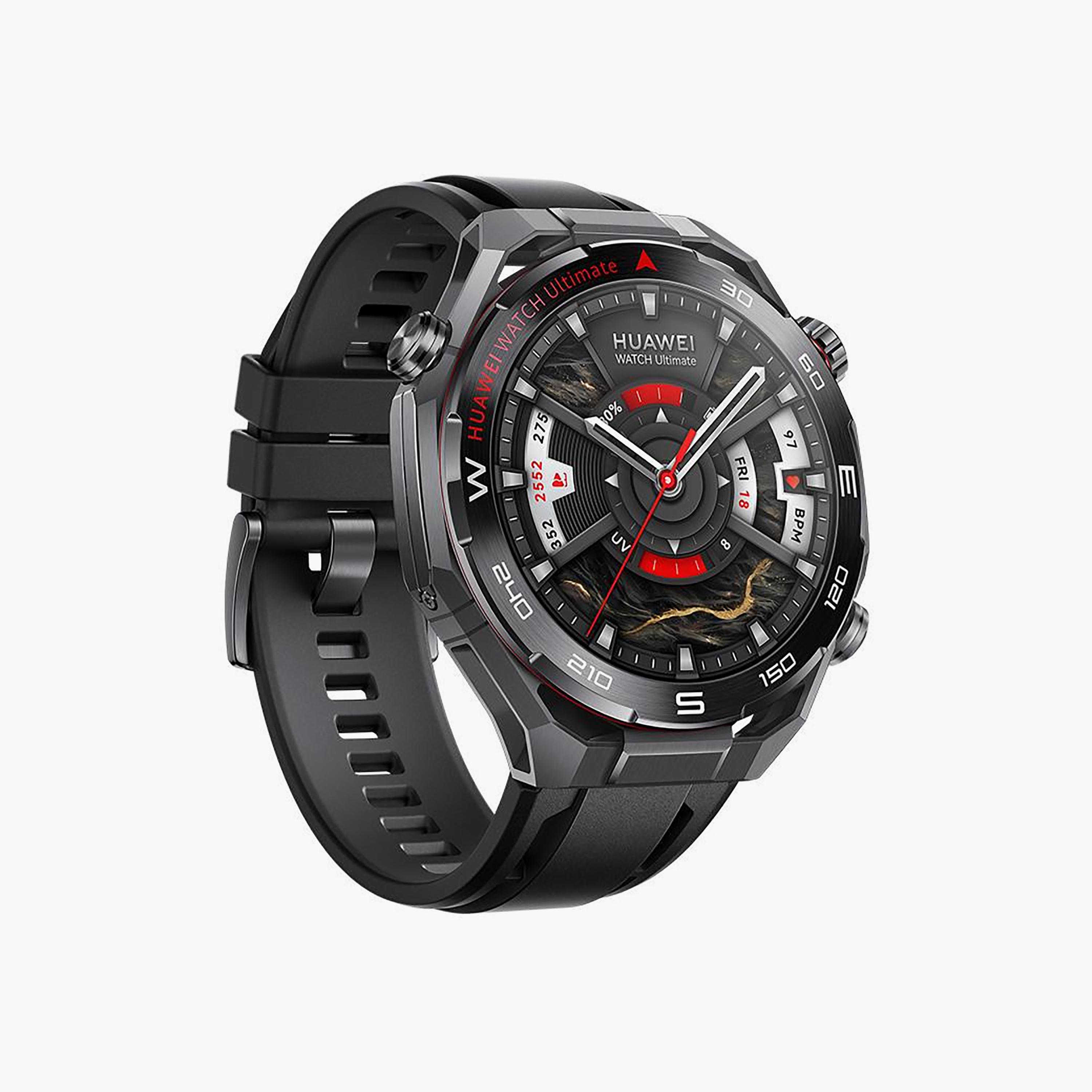 Huawei Watch Ultimate 2 with Black Fluoroelastomer Strap | HUW-WATCH-ULTIMATE2-BLK-men-watchesandjewellery-watches-image-2