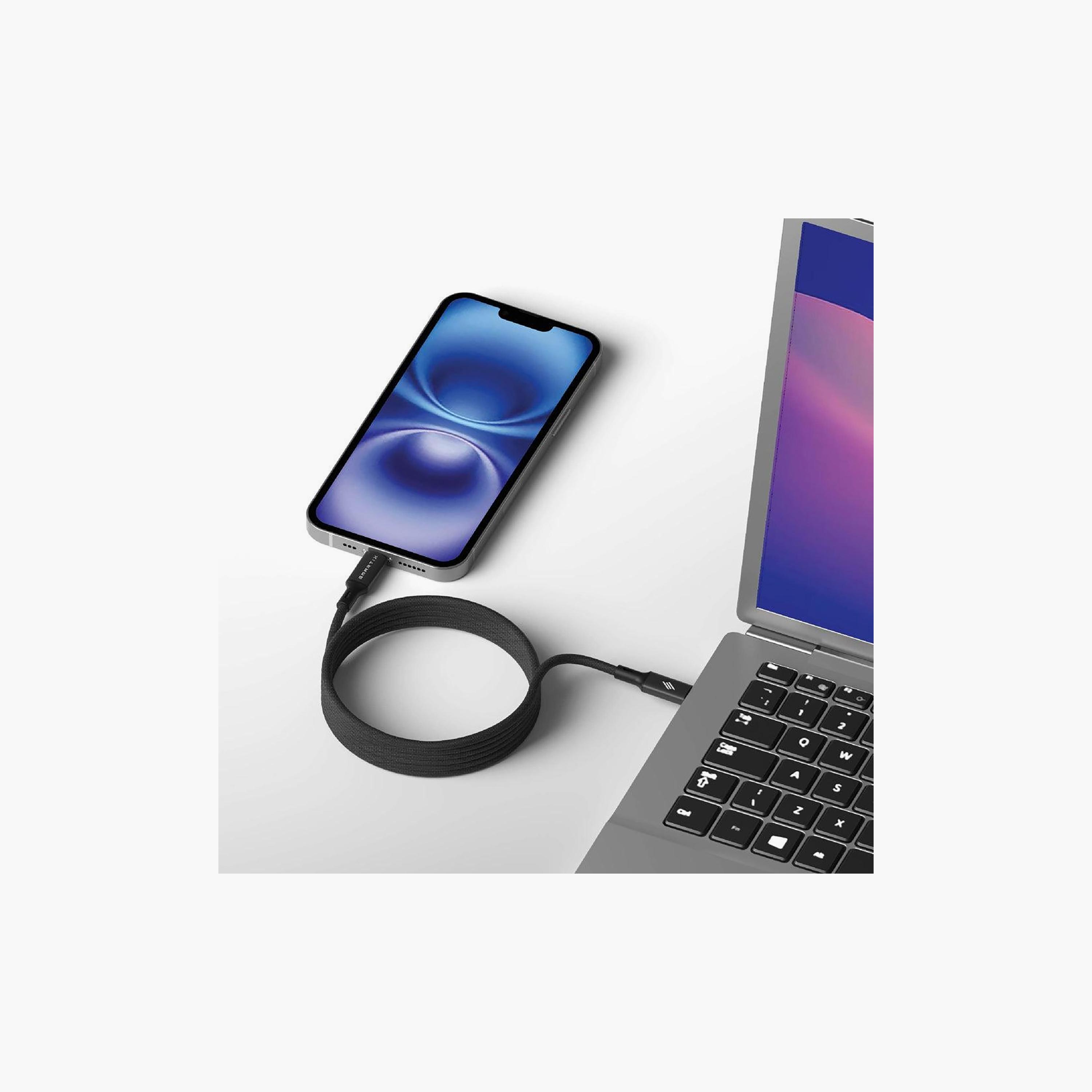 كابل سمارتيكس بريميوم مغناطيسي من يو اس بي سي الى يو اس بي سي بقدرة 100 واط لون اسود | IGC01B-electronics-accessories-mobileaccesories-image-4