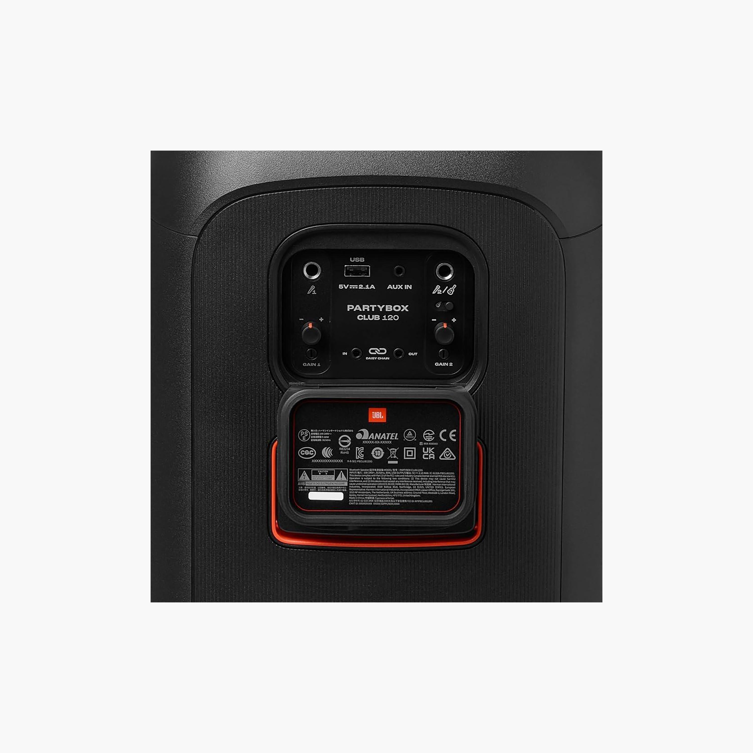 مكبر صوت جي بي ال بارتي بوكس كلوب 120 محمول للحفلات مع ميكروفون لاسلكي-electronics-speakers-image-6
