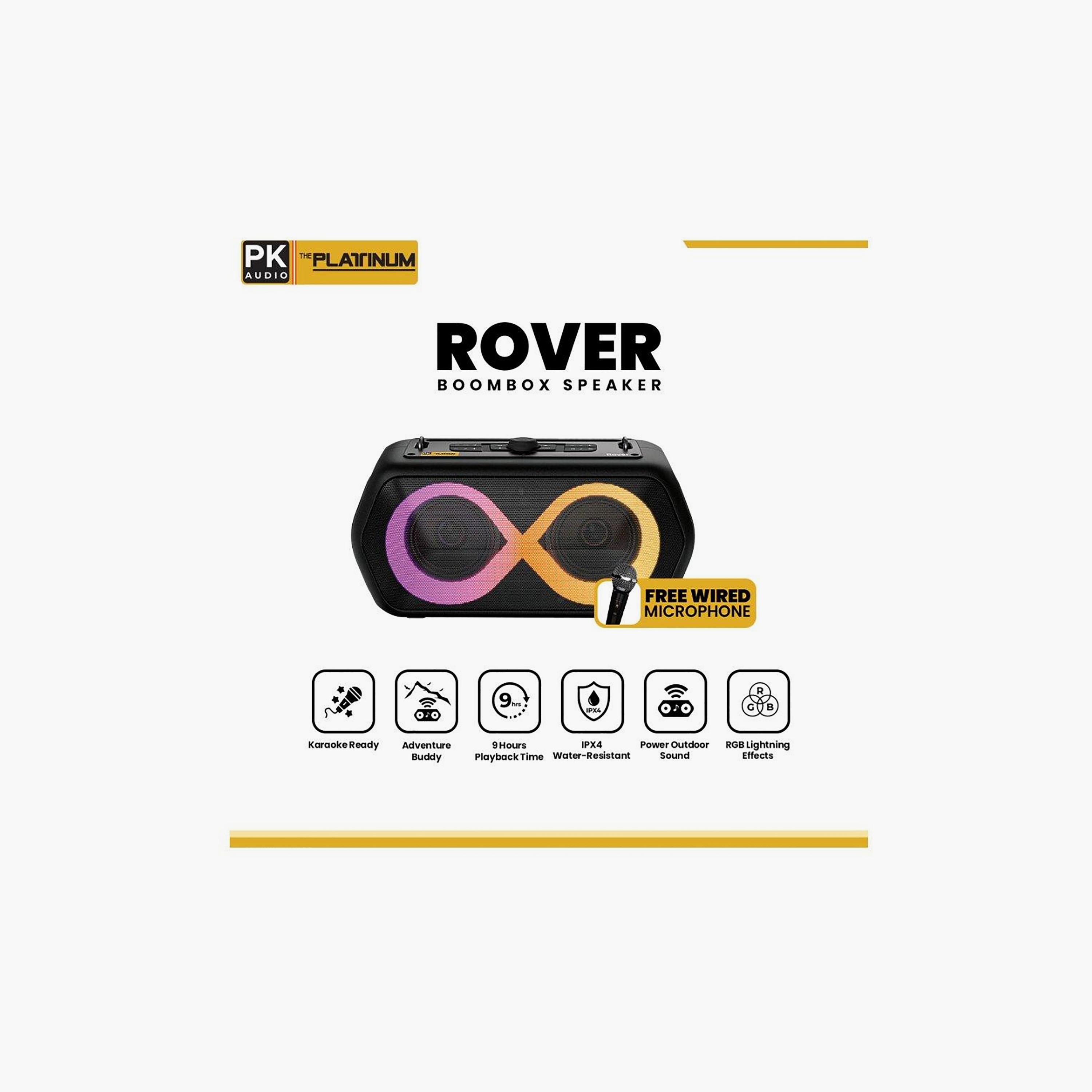 Platinum Boombox Speaker Black | Rover-electronics-speakers-image-6