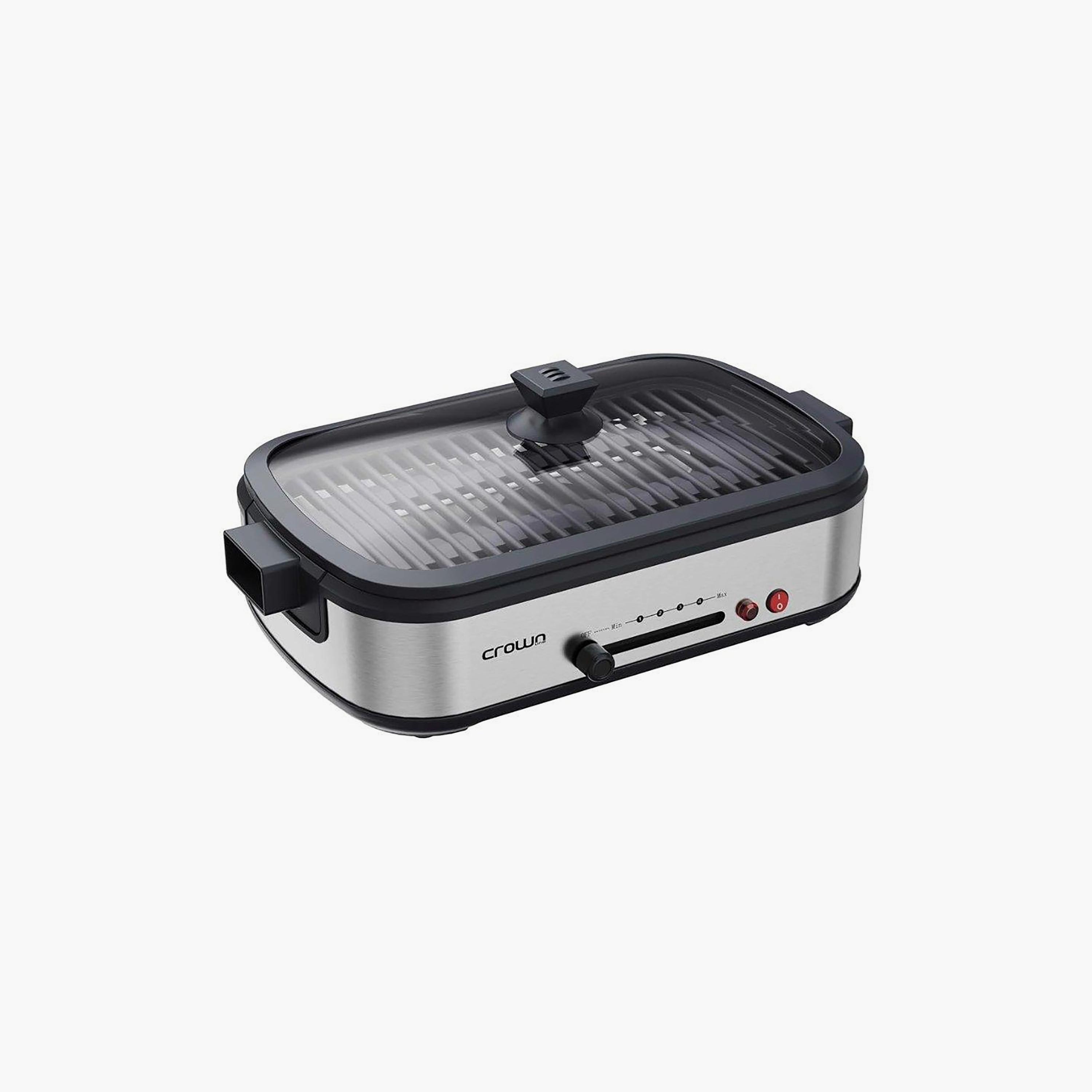 Crownline GR-440 Smokeless Electric Grill Black-household-appliances-kitchenappliances-foodprocessors-image-1