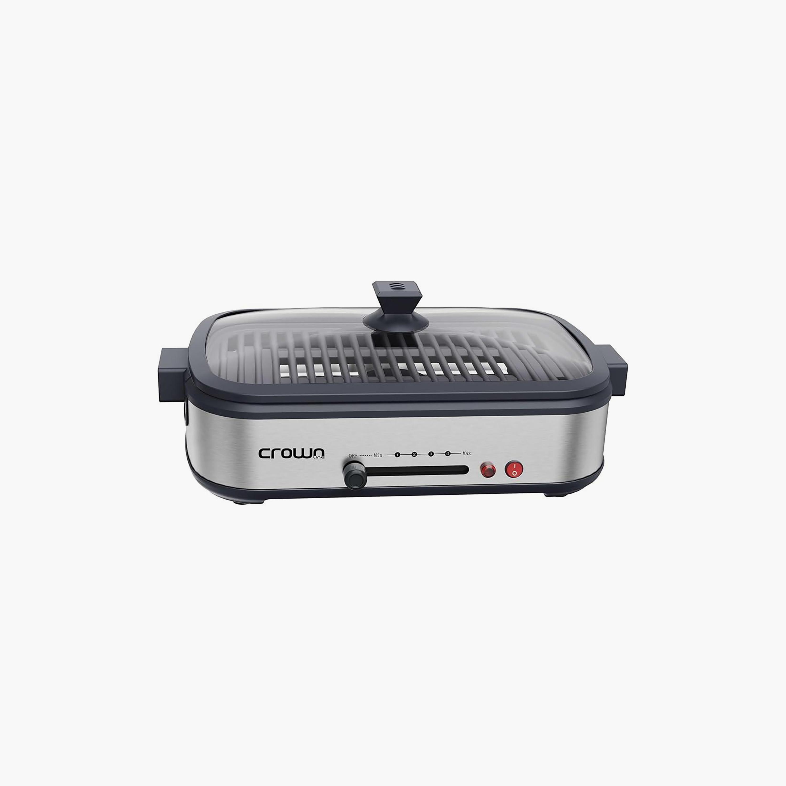 Crownline GR-440 Smokeless Electric Grill Black-household-appliances-kitchenappliances-foodprocessors-image-2