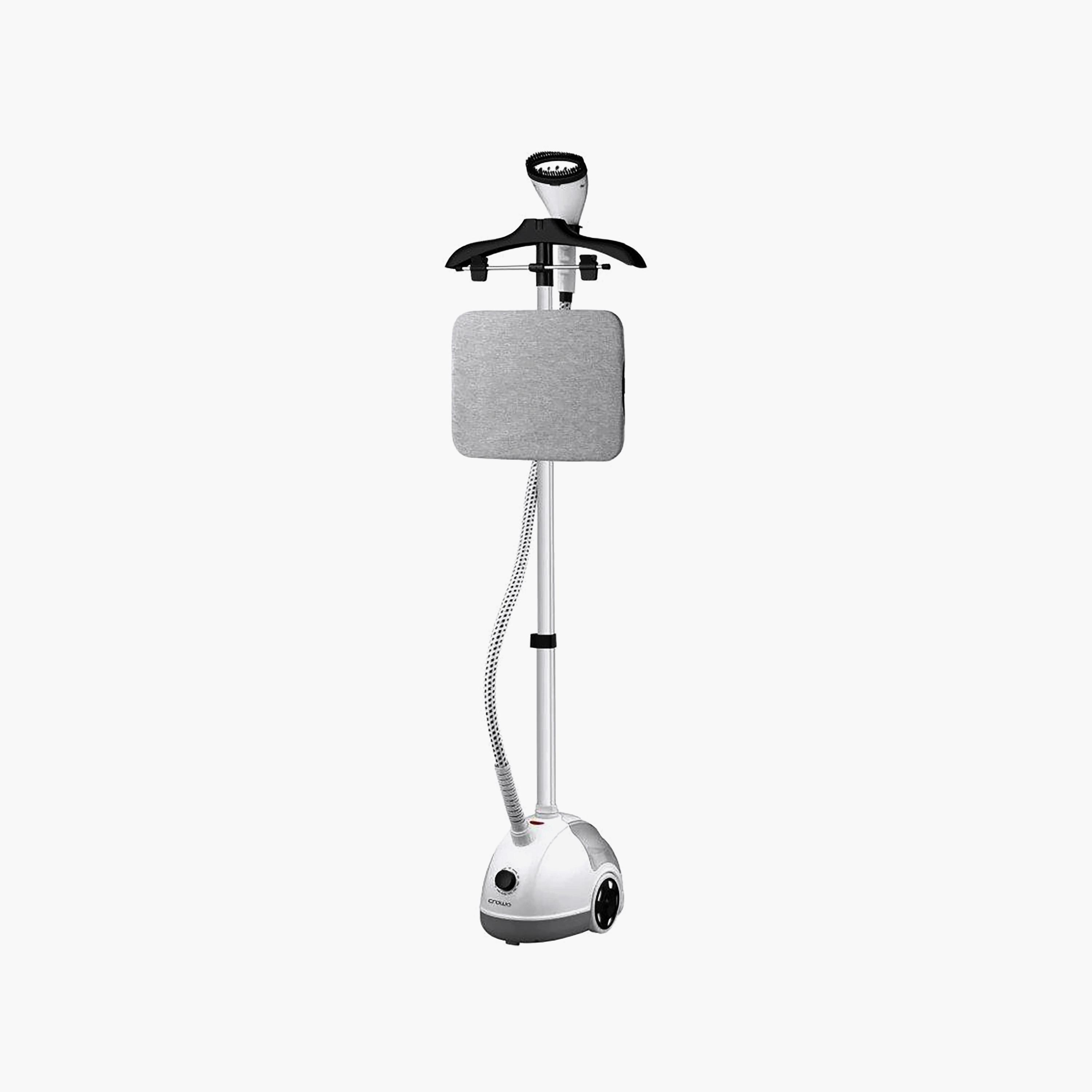 Crownline Garment Steamer With Ironing Board White/Gray | GS-443-household-appliances-homeappliances-ironandsteamers-image-1